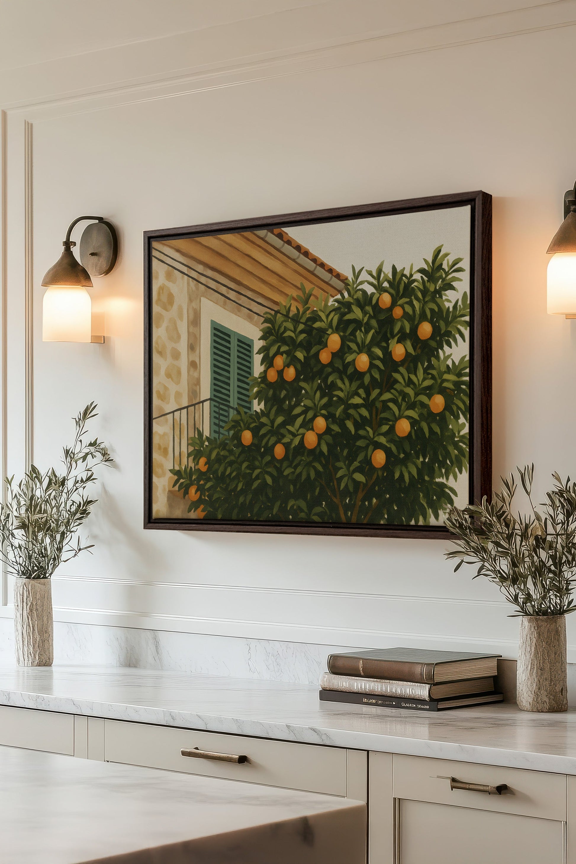 SUMMER IN PROVENCE, Stretched Canvas Artwork