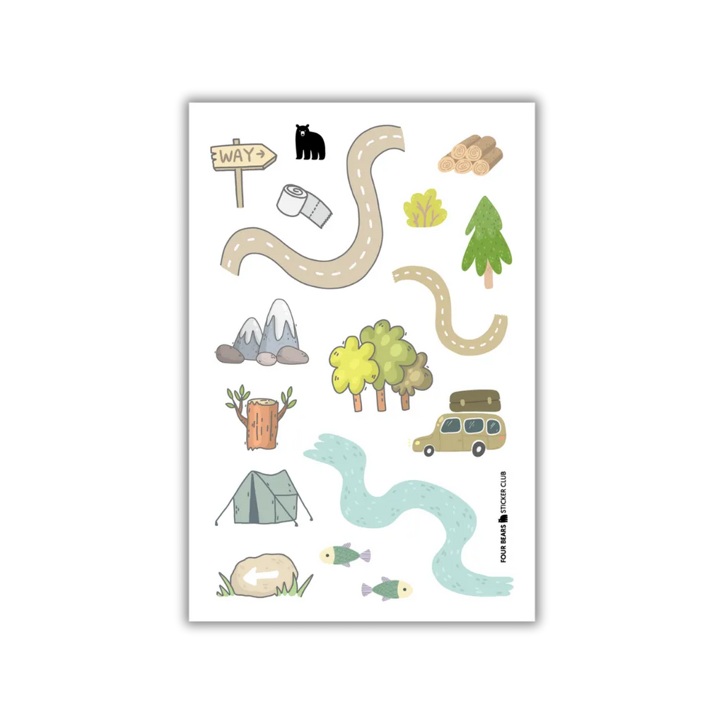 Make Your Own Map - Four Bears Sticker Club