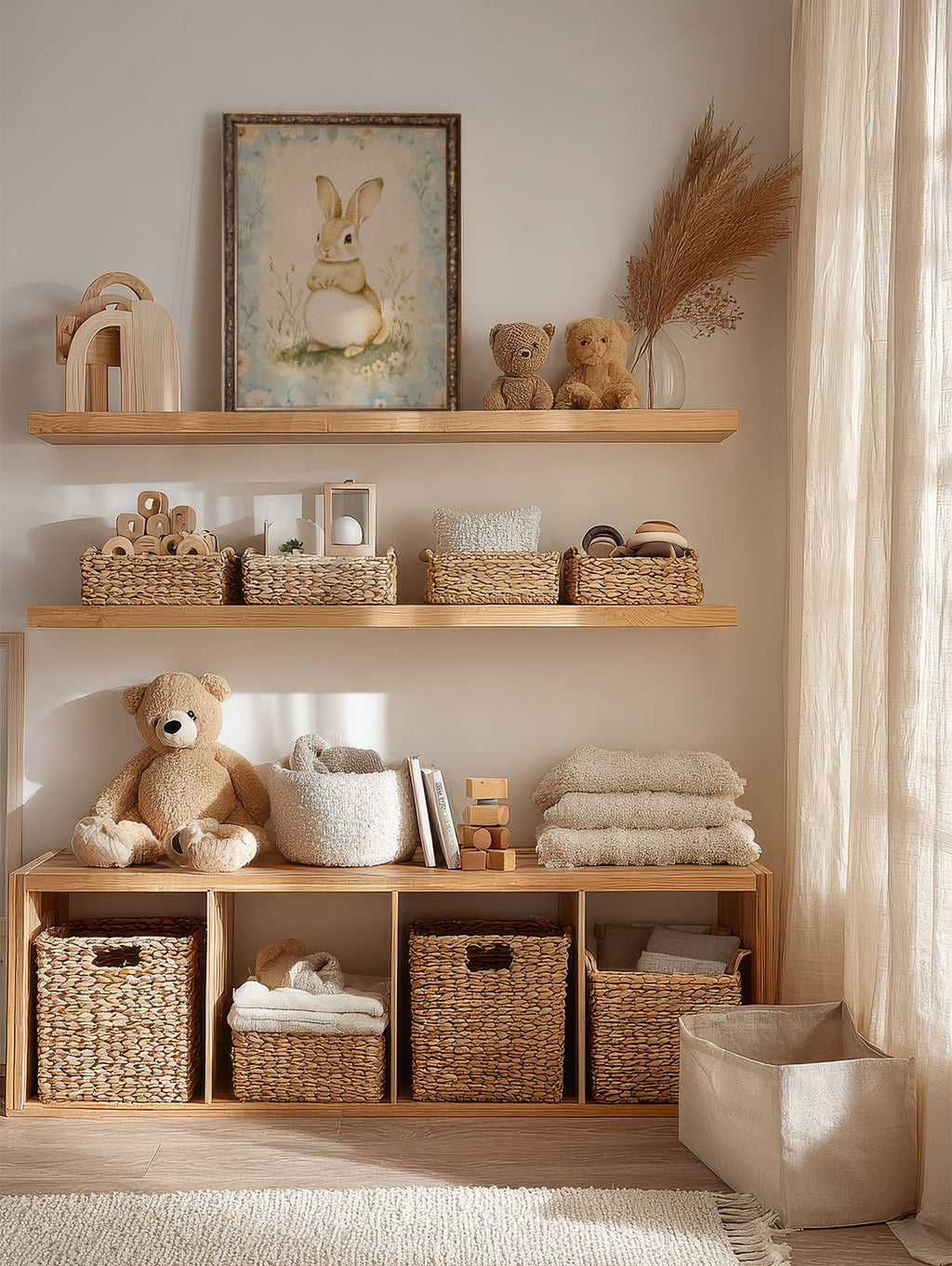 Spring Rabbit, Vintage Bronze Frame
