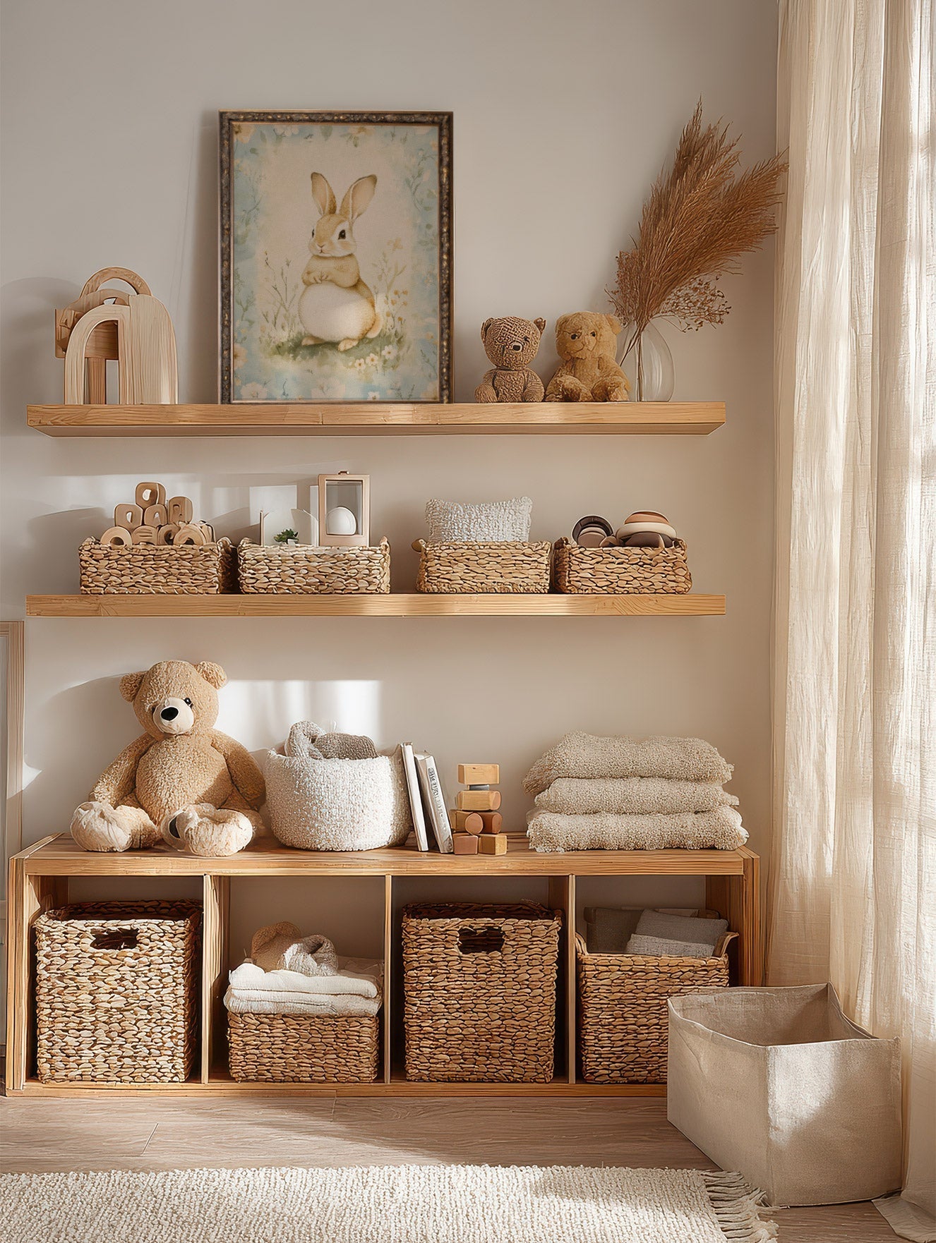 Spring Rabbit, Vintage Bronze Frame