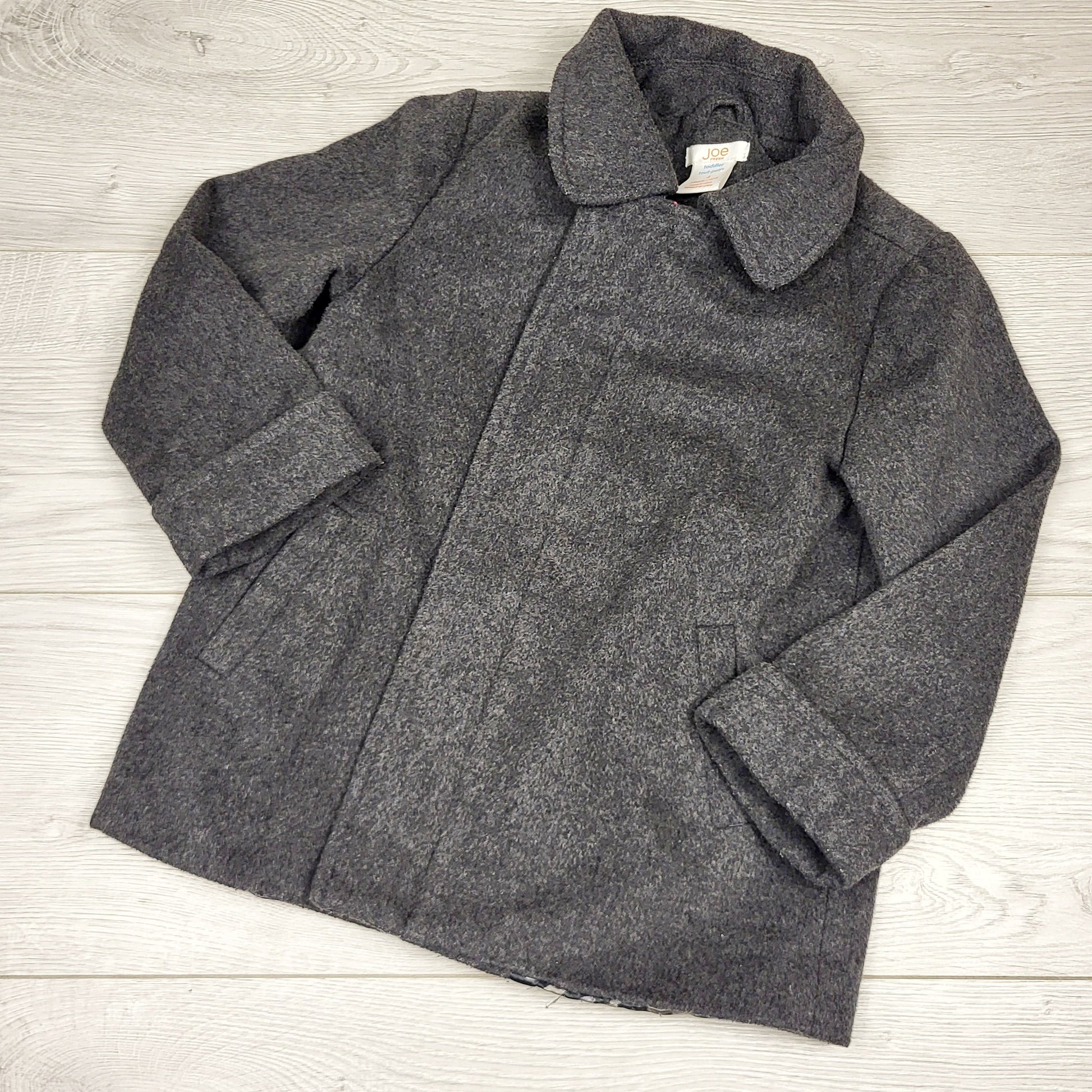 NKLB11 - Veste Joe en laine mélangée grise. Taille 4T