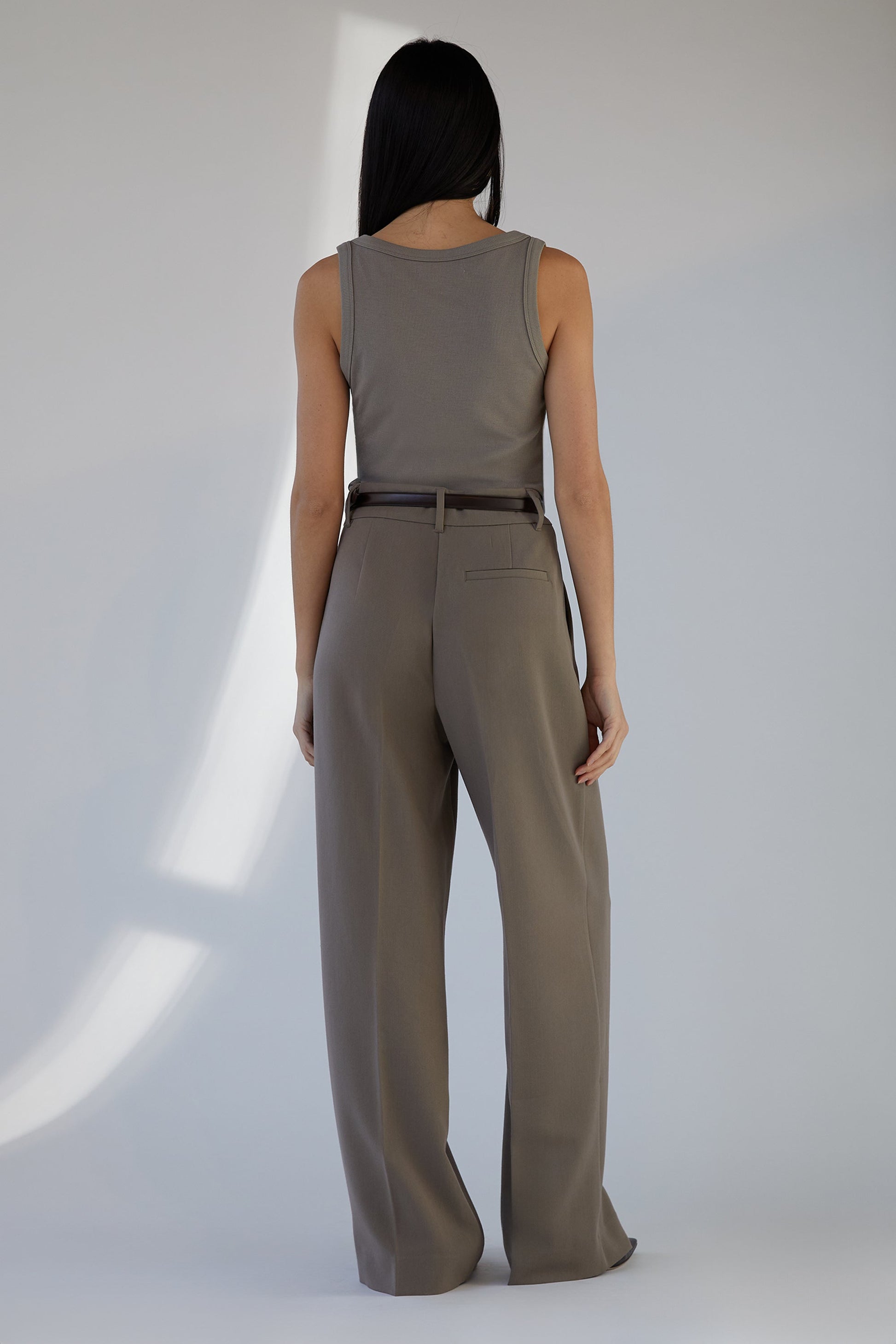 PANTALON À JAMBES LARGES