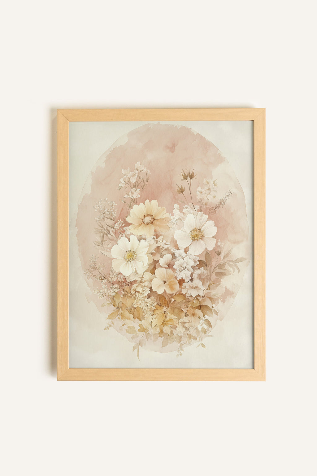 Faded Bouquet, Framed Canvas