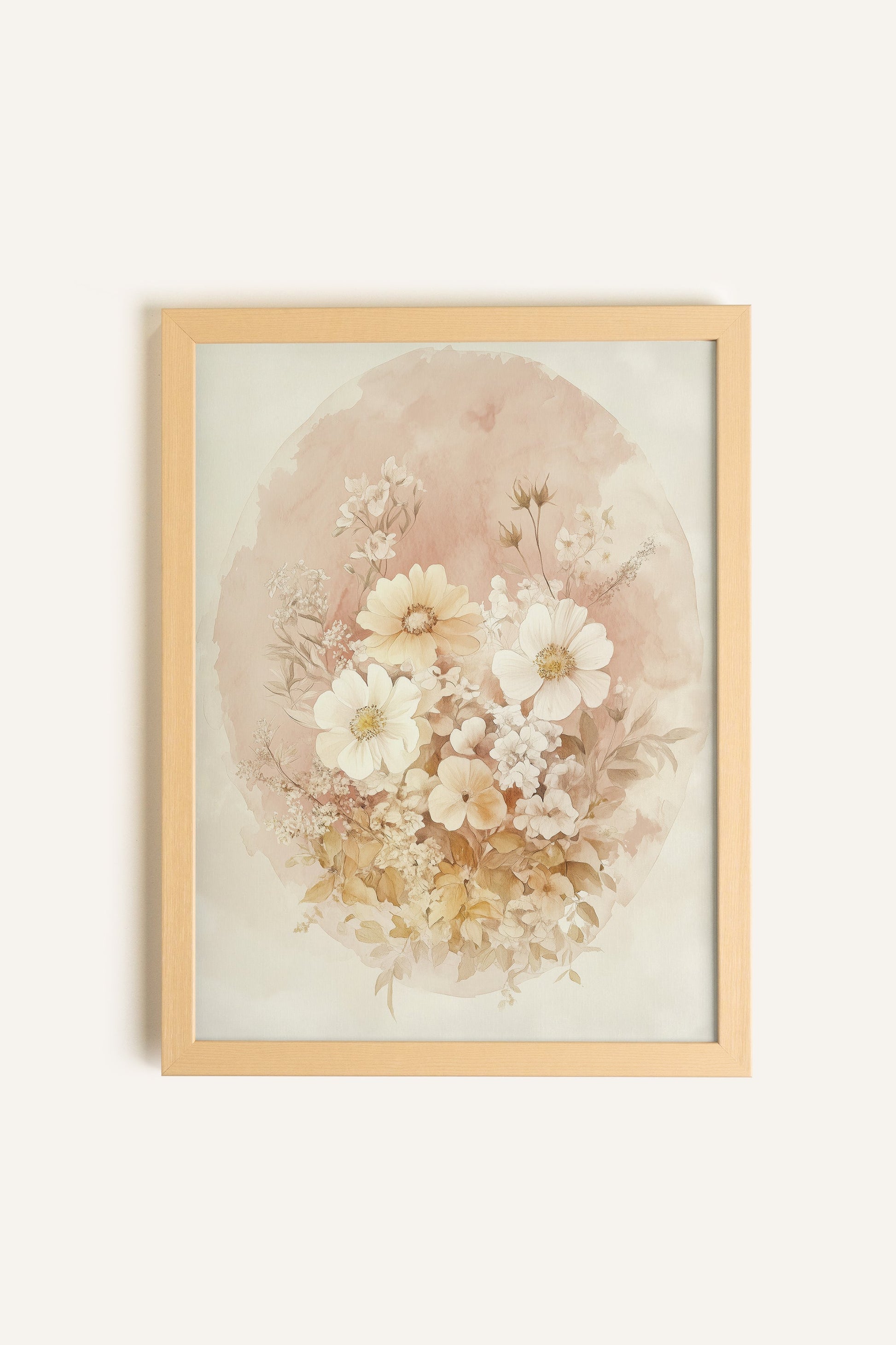 Faded Bouquet, Framed Canvas