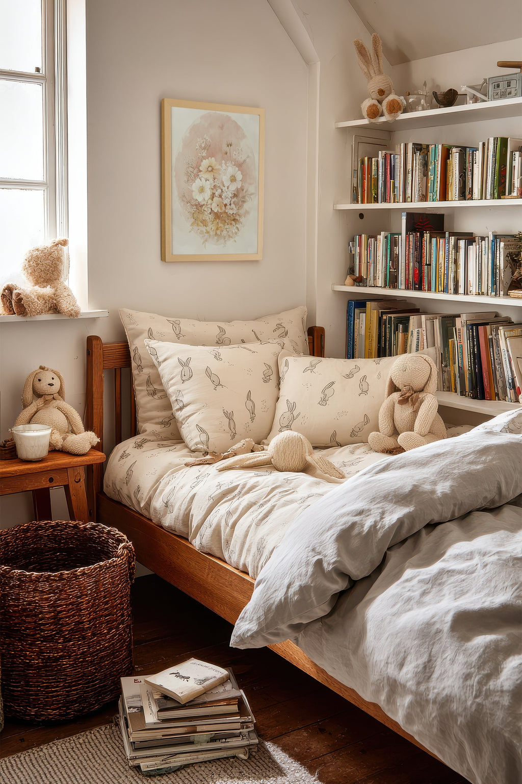 Faded Bouquet, Framed Canvas