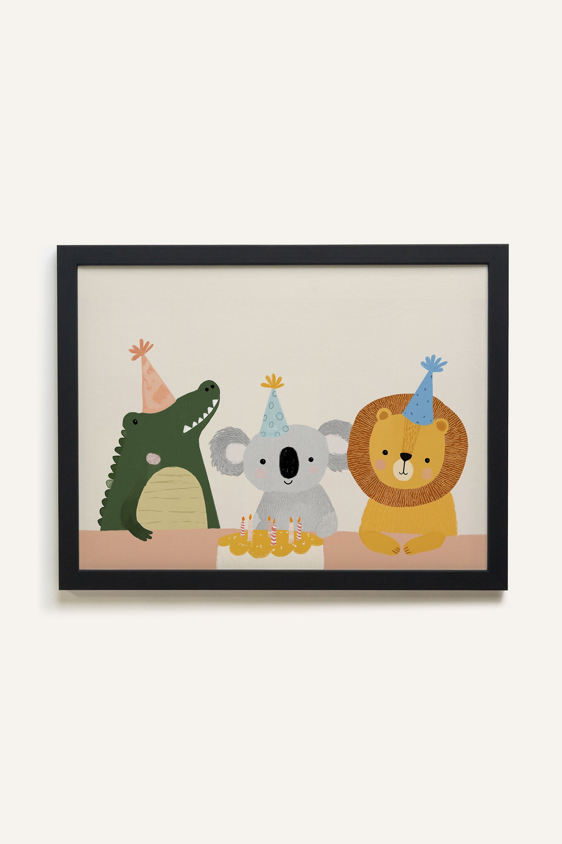 Party Friends, Framed Canvas