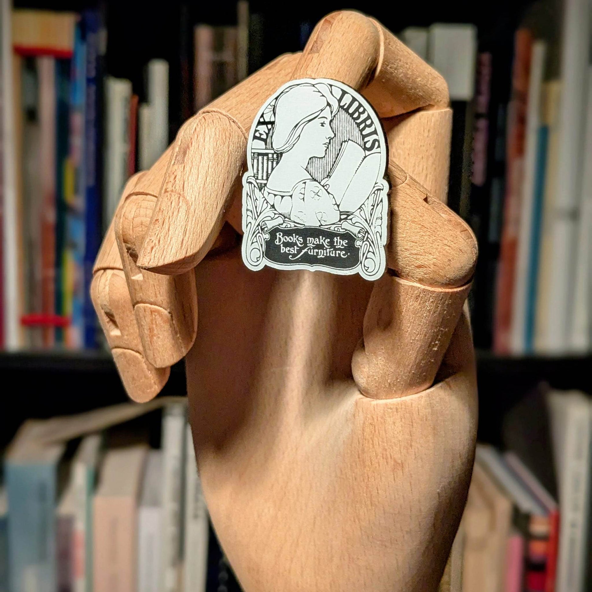 Ex Libris Books Make The Best Furniture Pin