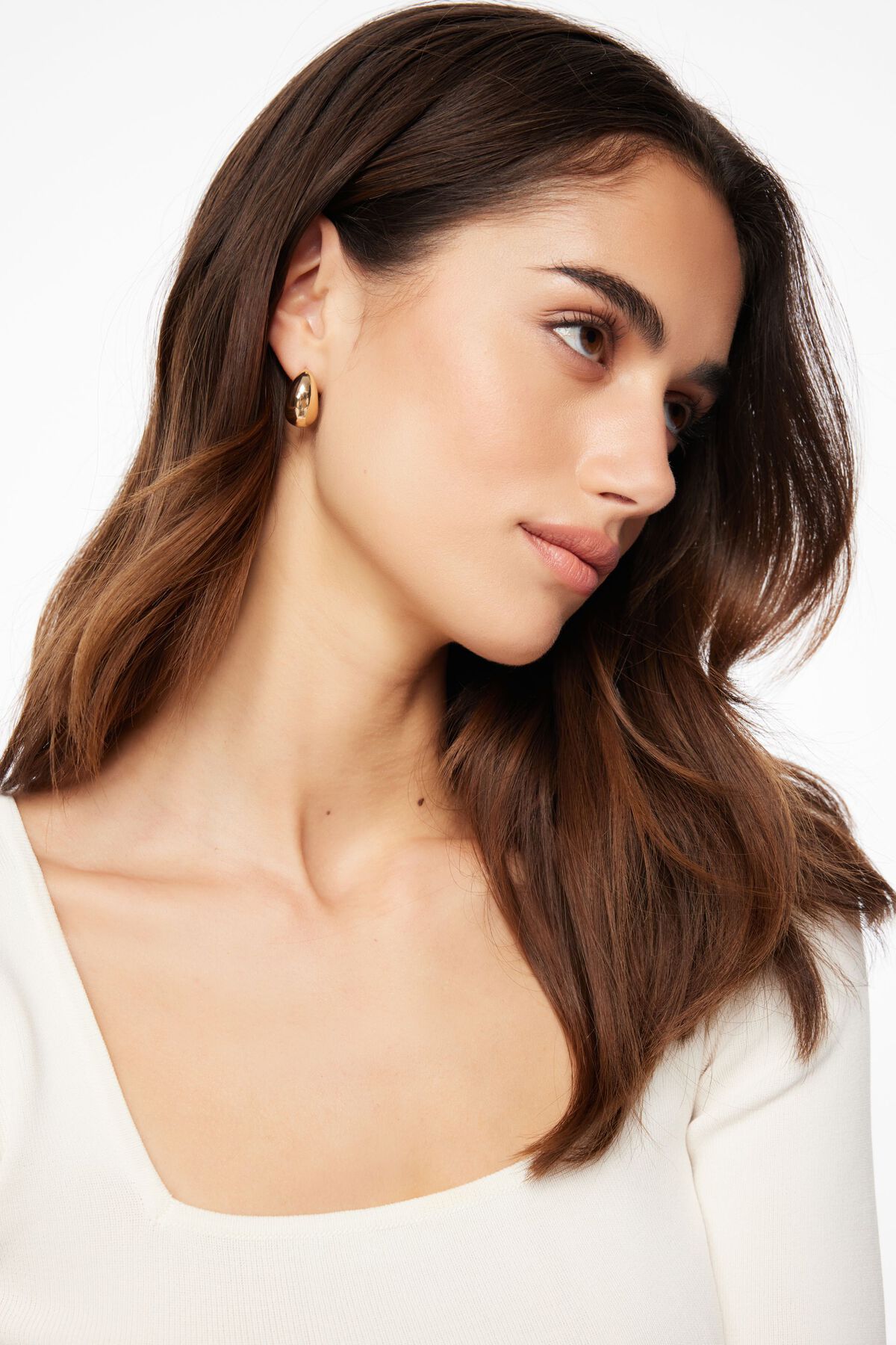 Lot de 3 boucles d'oreilles créoles épaisses