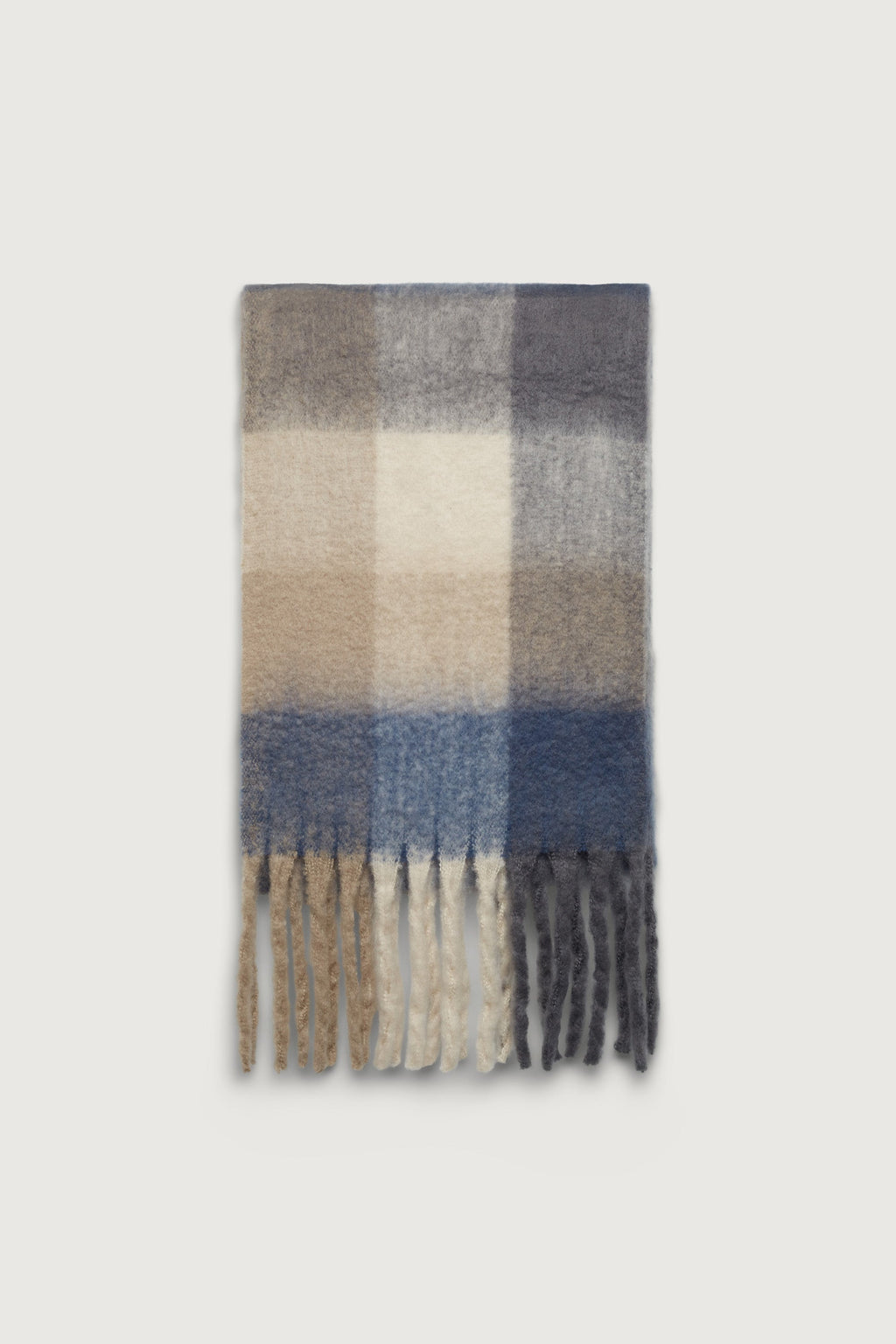 ÉCHARPE À MOTIFS AVEC POMPONS
