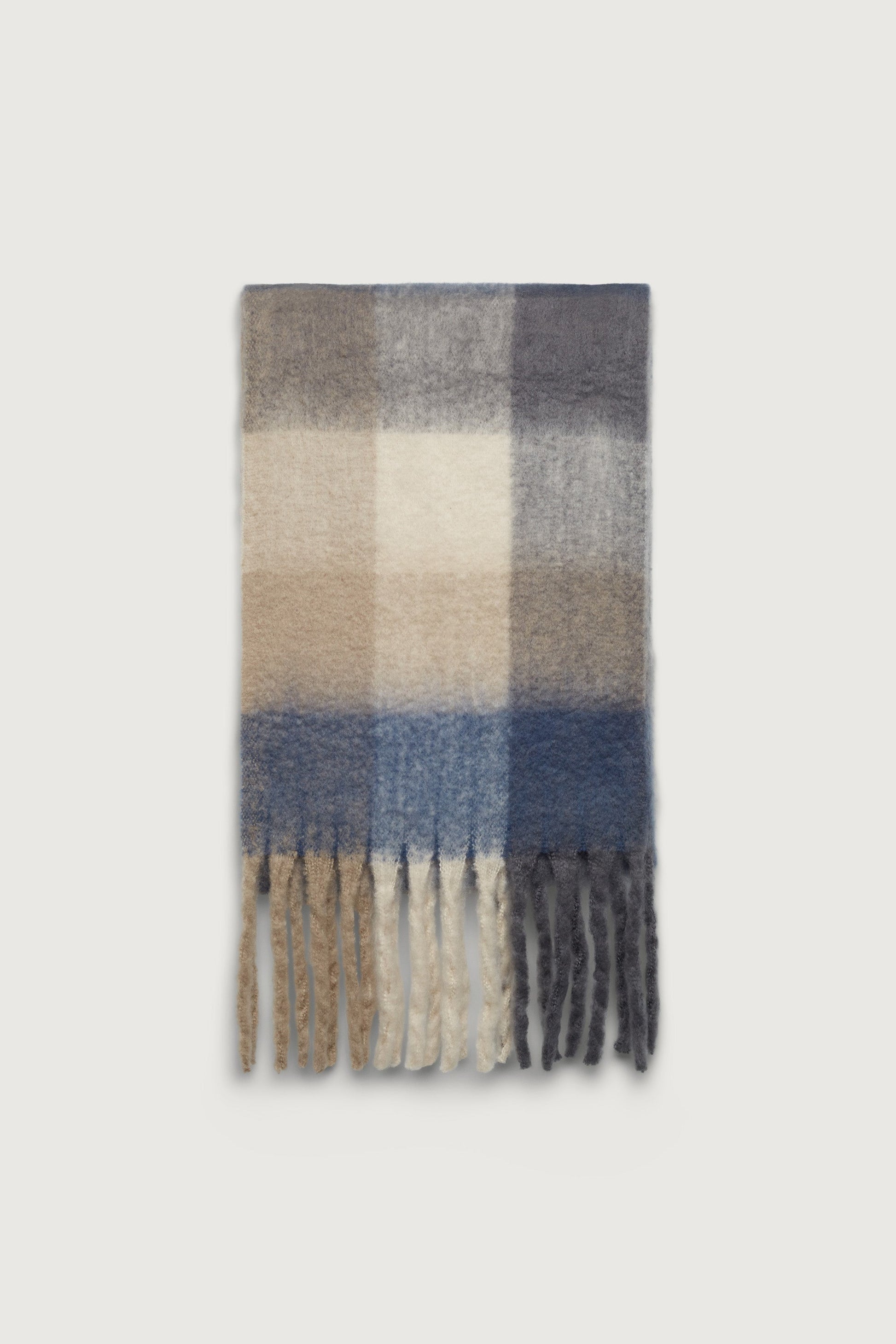 ÉCHARPE À MOTIFS AVEC POMPONS