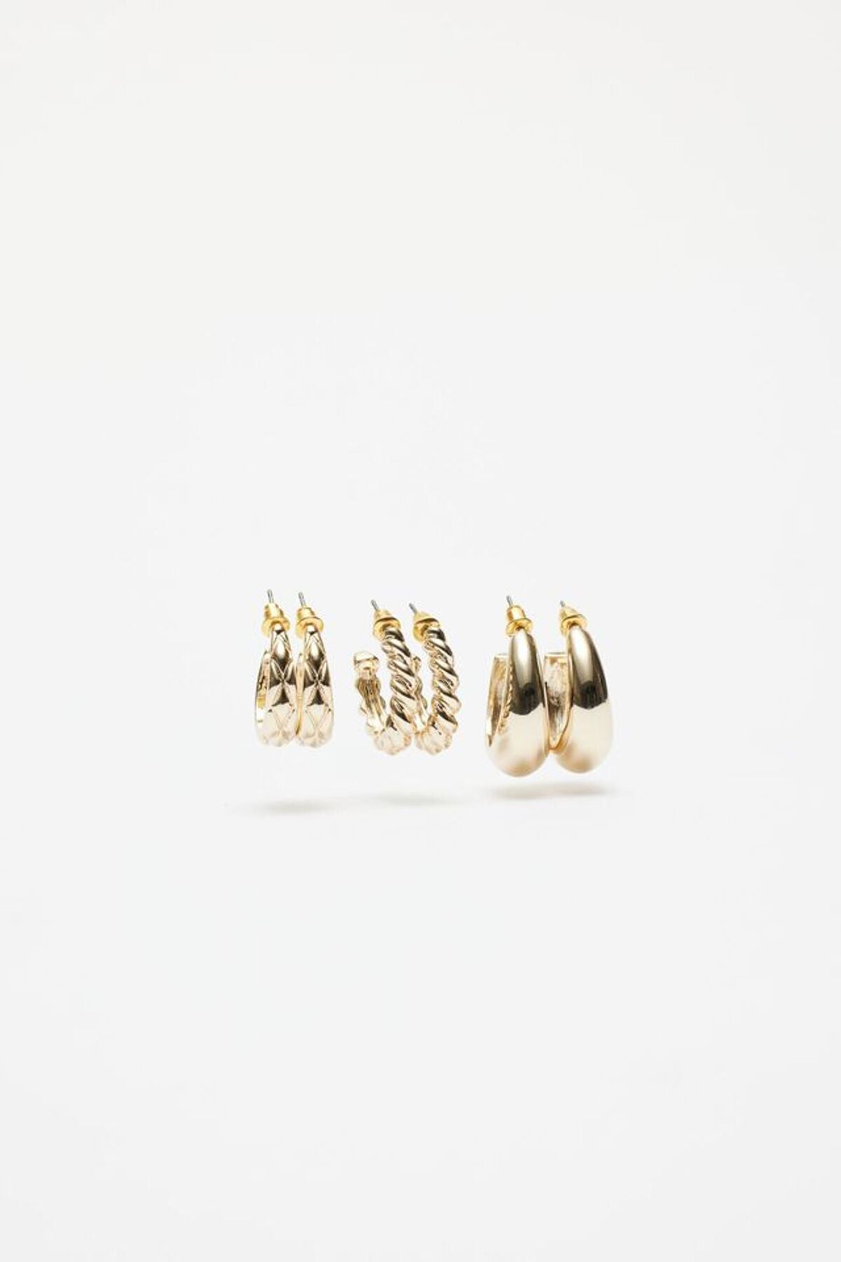 3-Pack Hoop Earrings