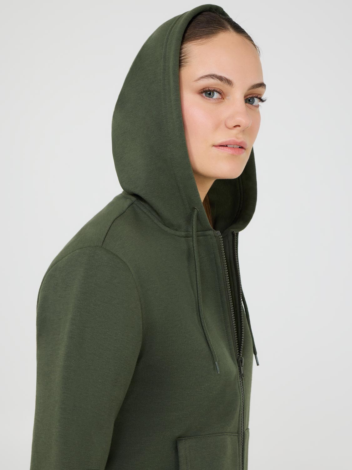 Sweat à capuche en polaire entièrement zippé