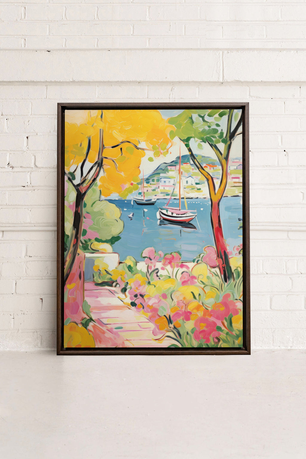 HARBOR BURSTS, Stretched Canvas Artwork