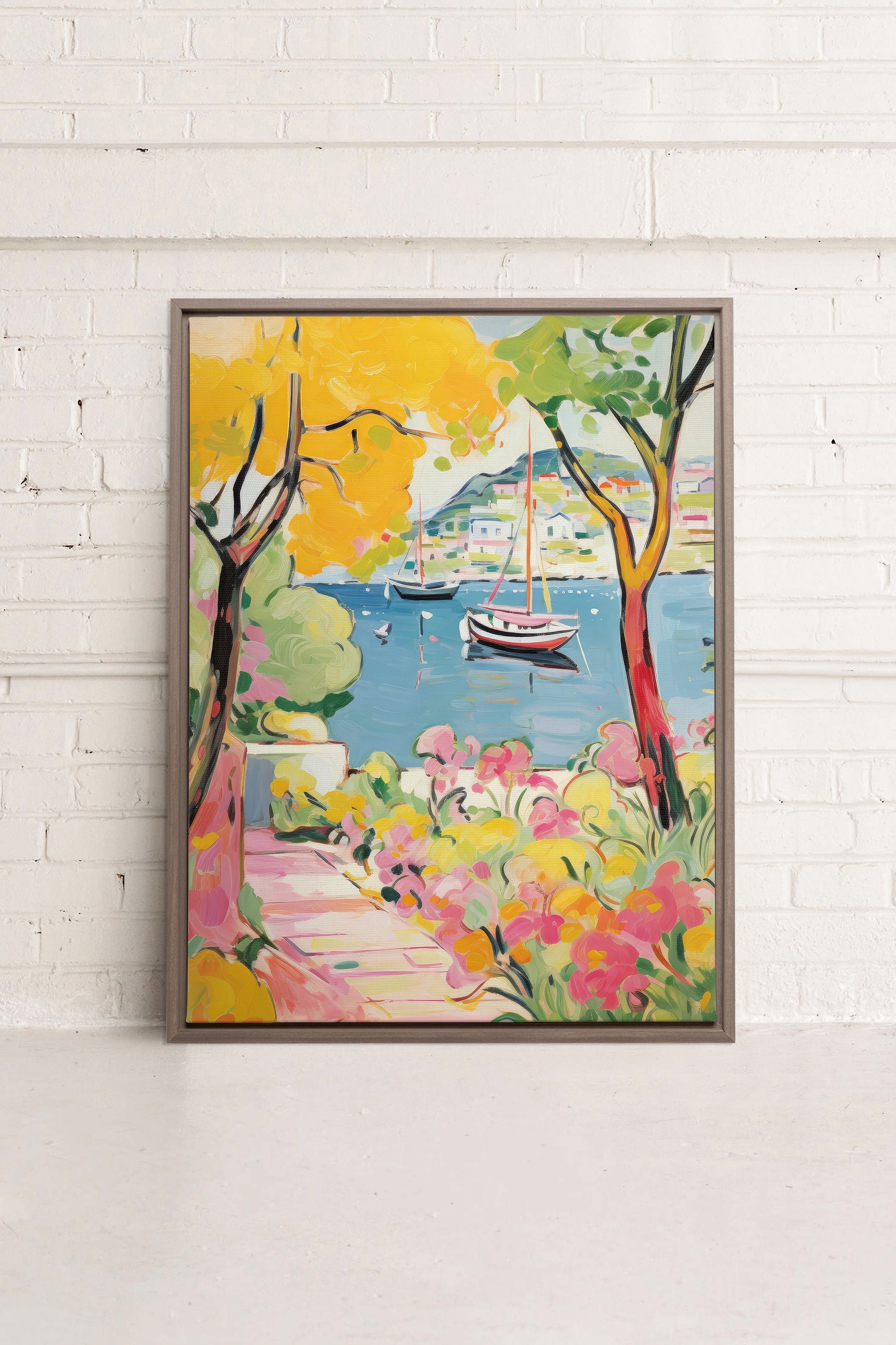 HARBOR BURSTS, Stretched Canvas Artwork