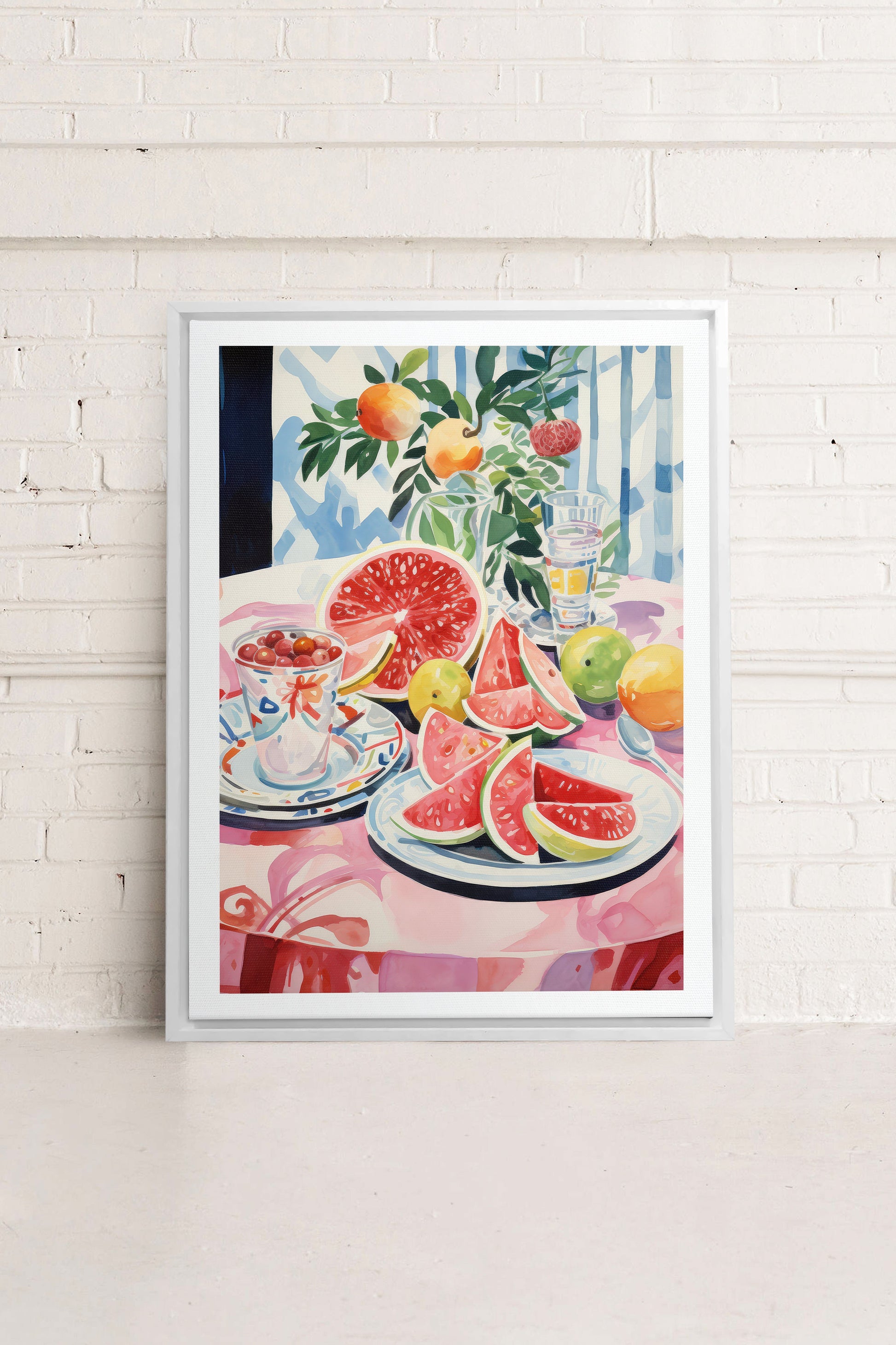 MELON OASIS HARVEST, Stretched Canvas Artwork