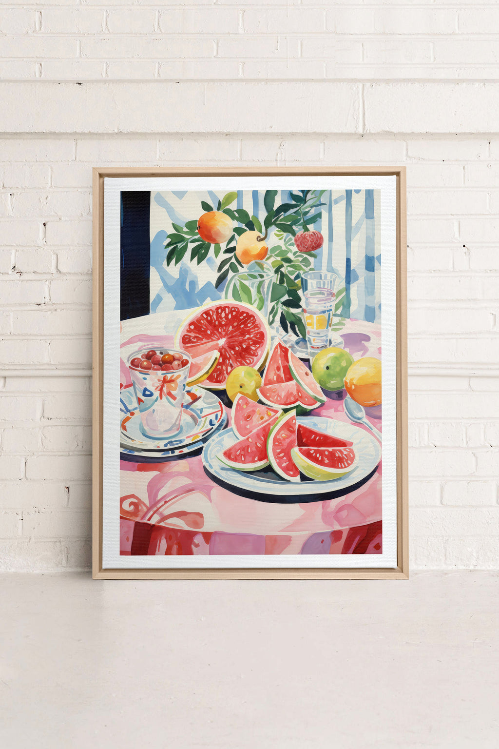 MELON OASIS HARVEST, Stretched Canvas Artwork