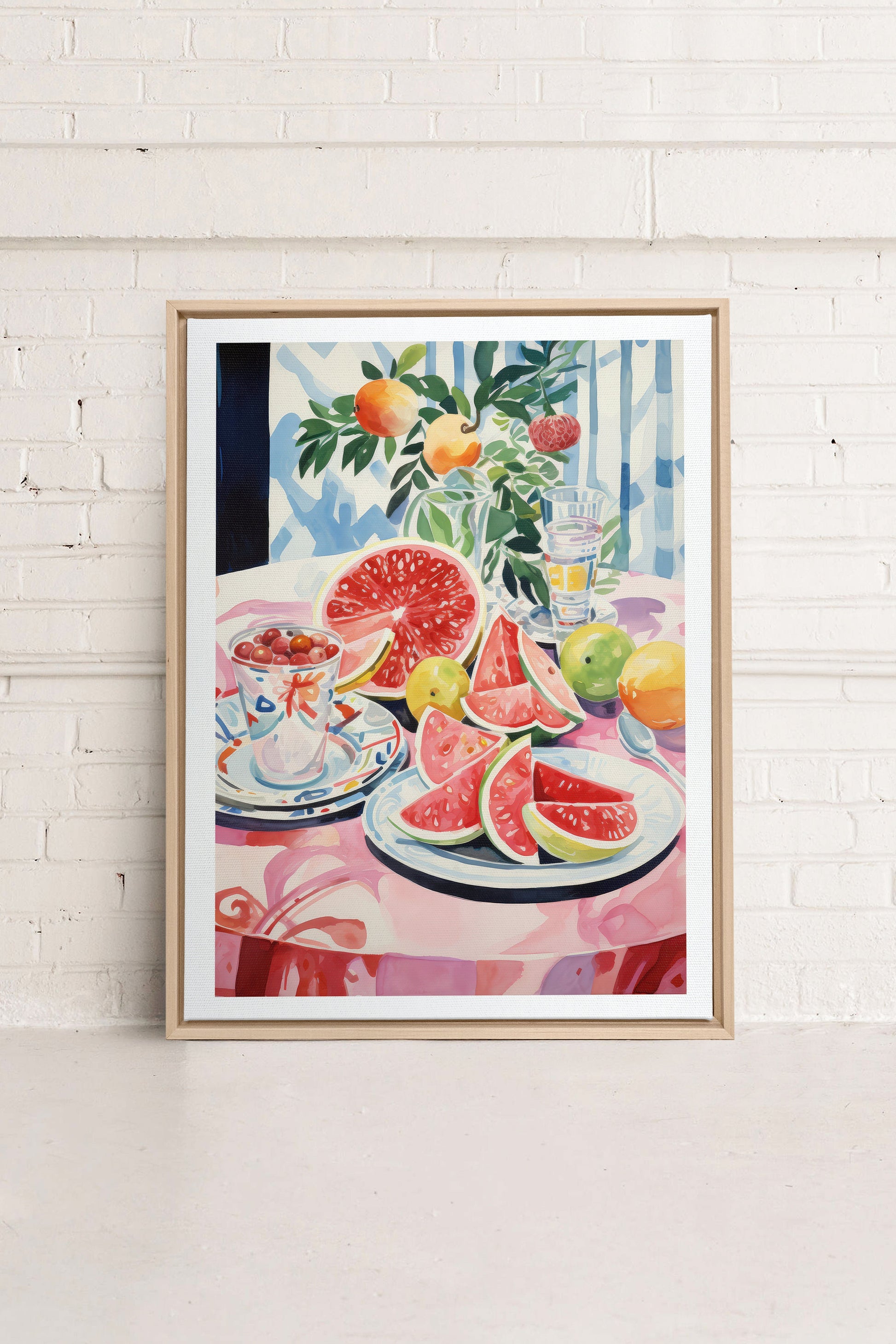 MELON OASIS HARVEST, Stretched Canvas Artwork