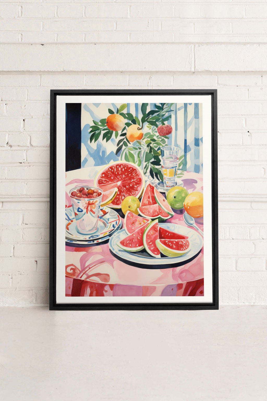 MELON OASIS HARVEST, Stretched Canvas Artwork