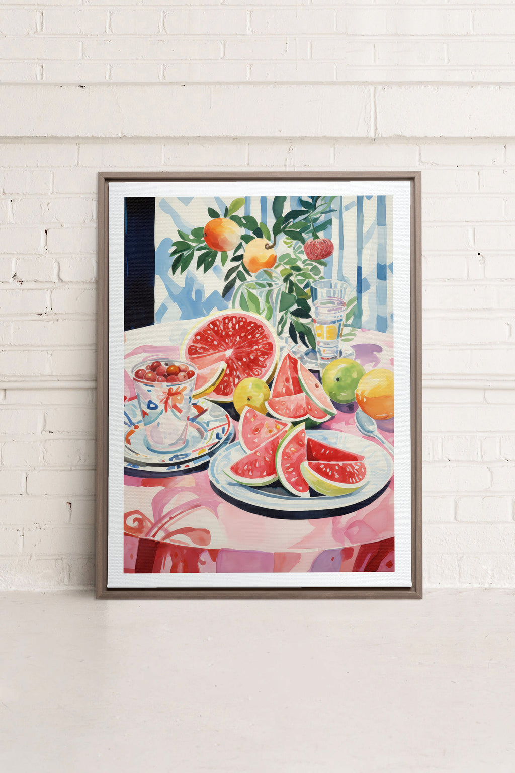MELON OASIS HARVEST, Stretched Canvas Artwork