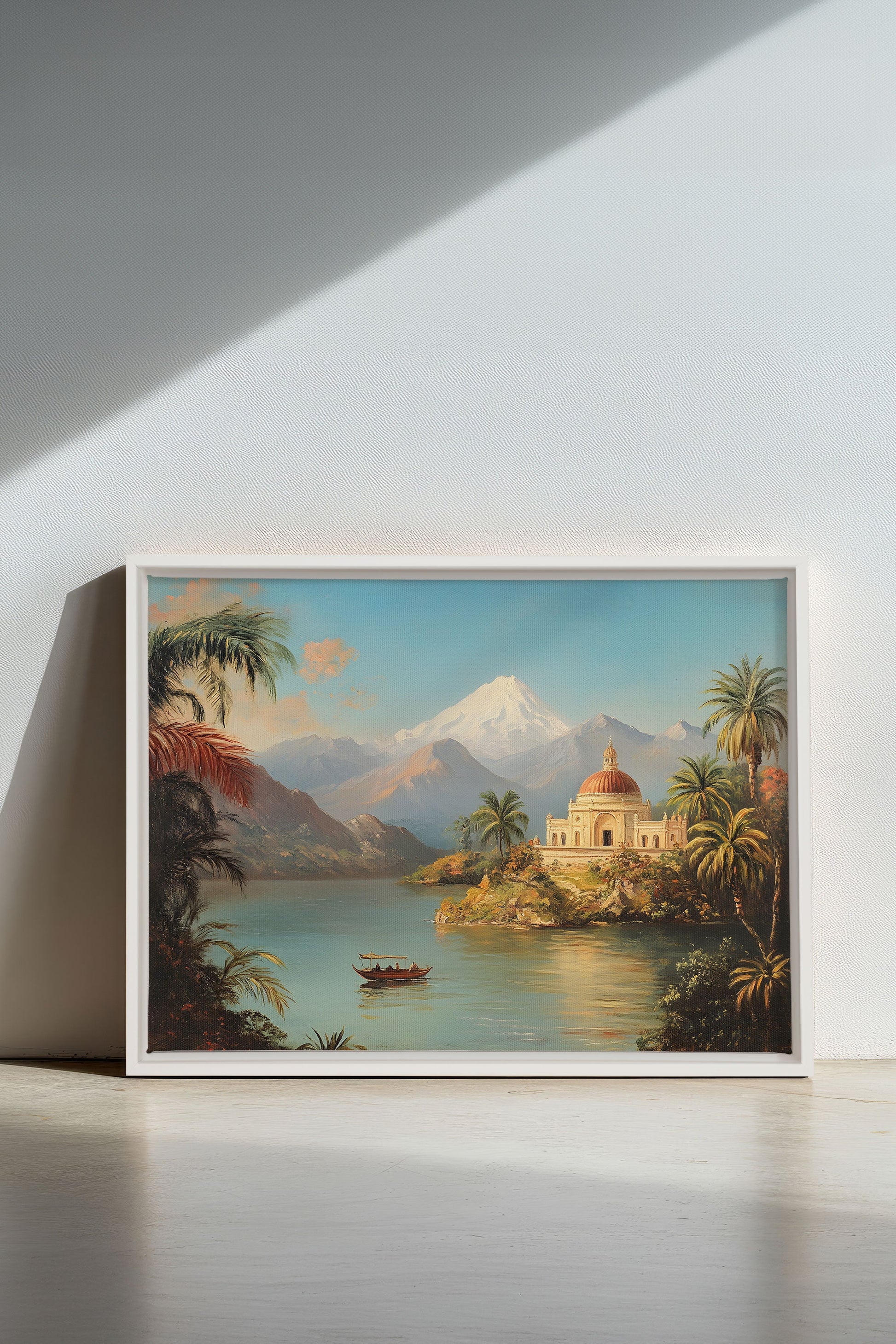 PALACE BY THE LAKE, Stretched Canvas Artwork