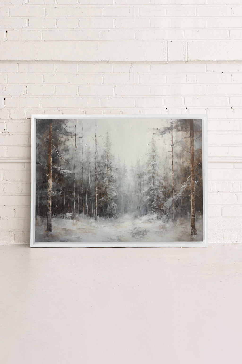 WINTER SHADOWS, Stretched Canvas Artwork