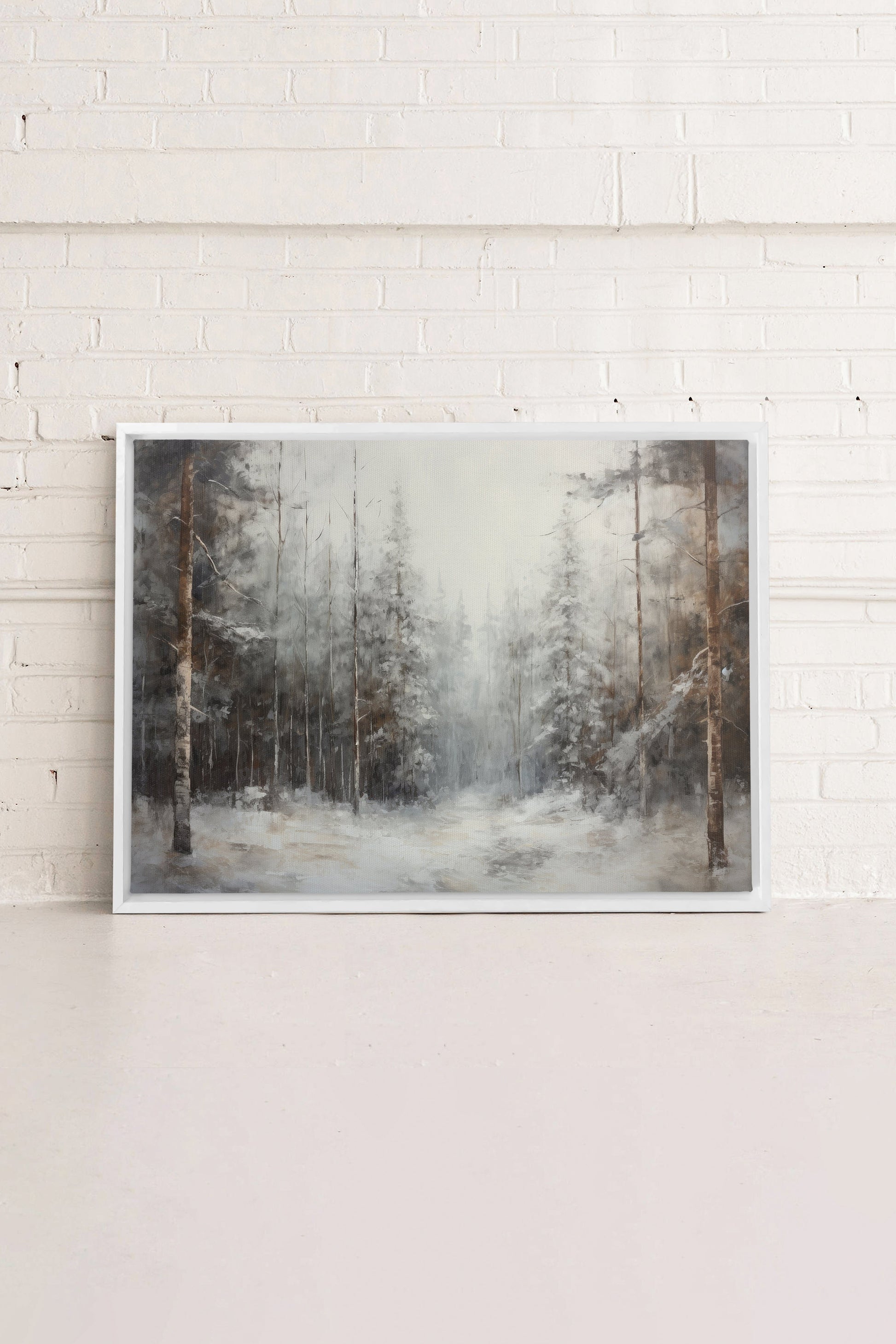 WINTER SHADOWS, Stretched Canvas Artwork