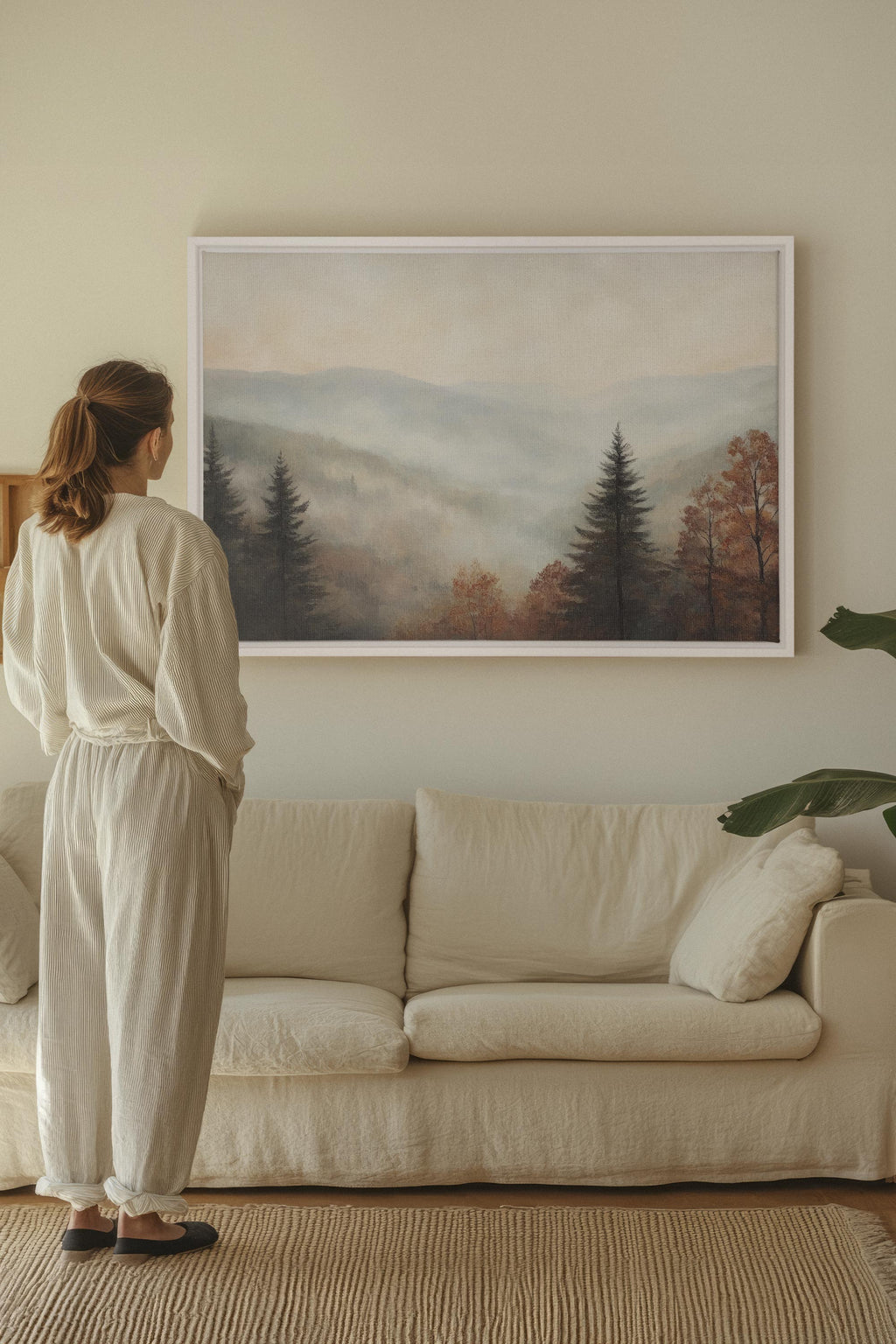 MOUNTAIN MORNING, Stretched Canvas Artwork