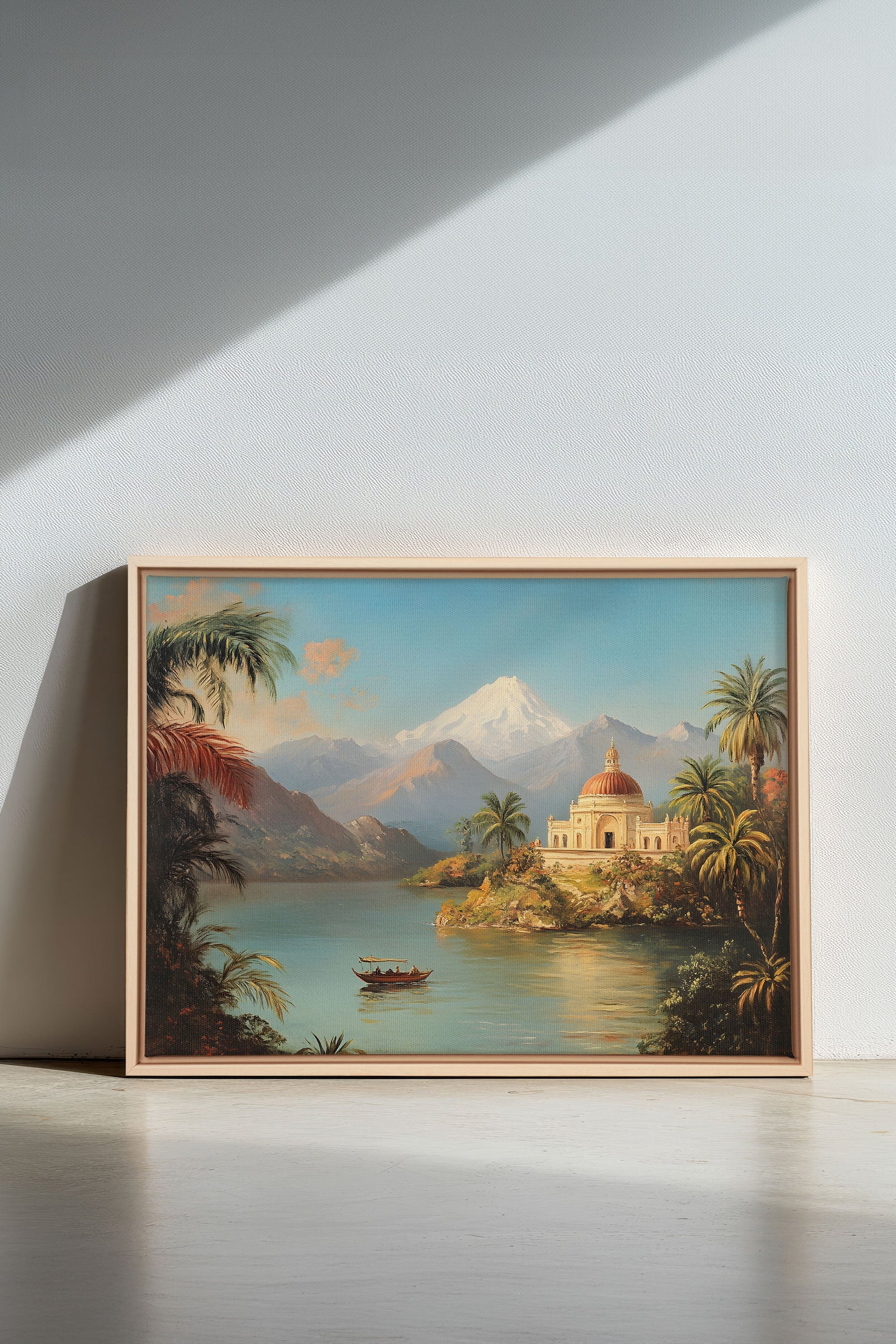 PALACE BY THE LAKE, Stretched Canvas Artwork