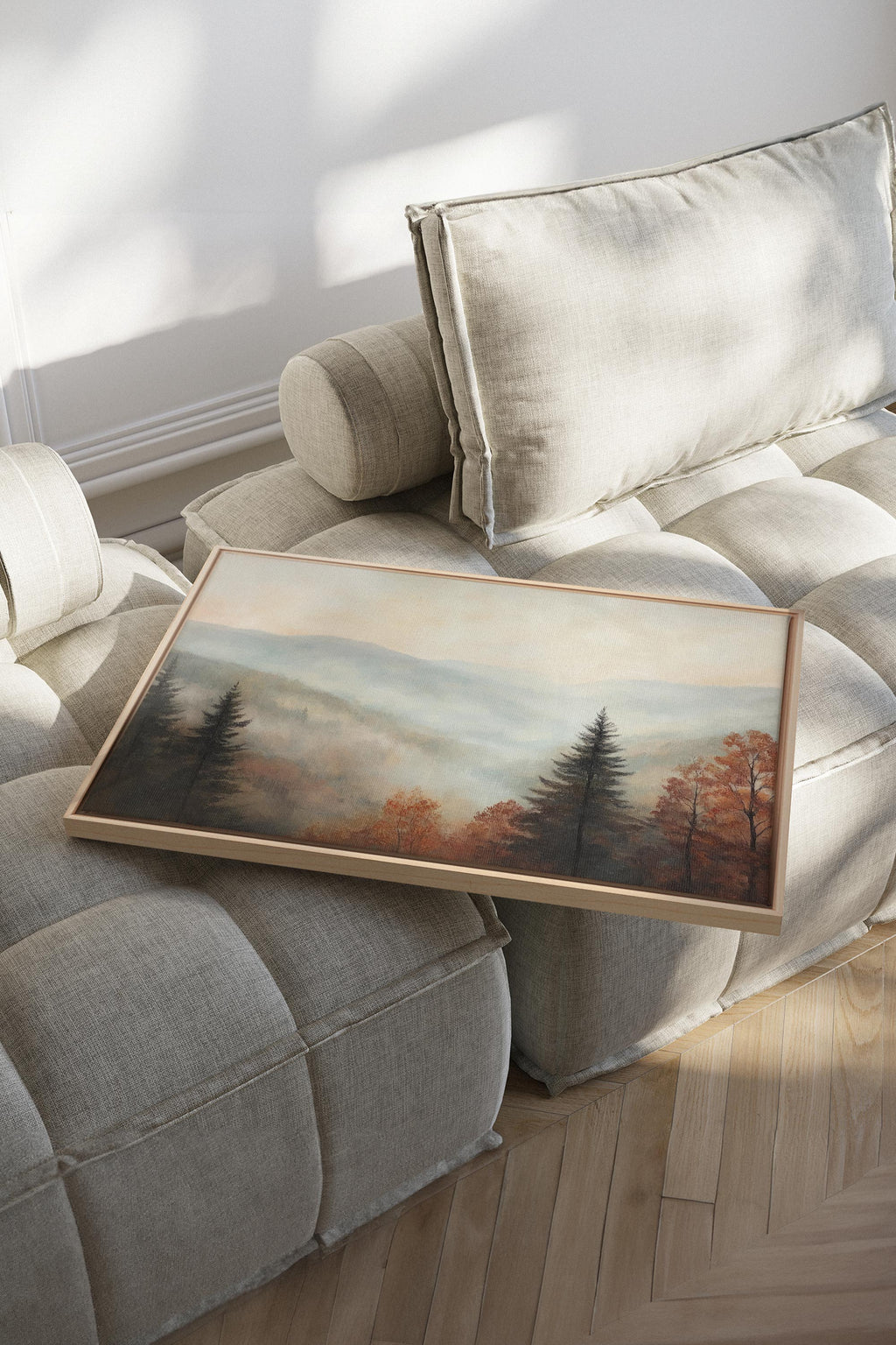 MOUNTAIN MORNING, Stretched Canvas Artwork