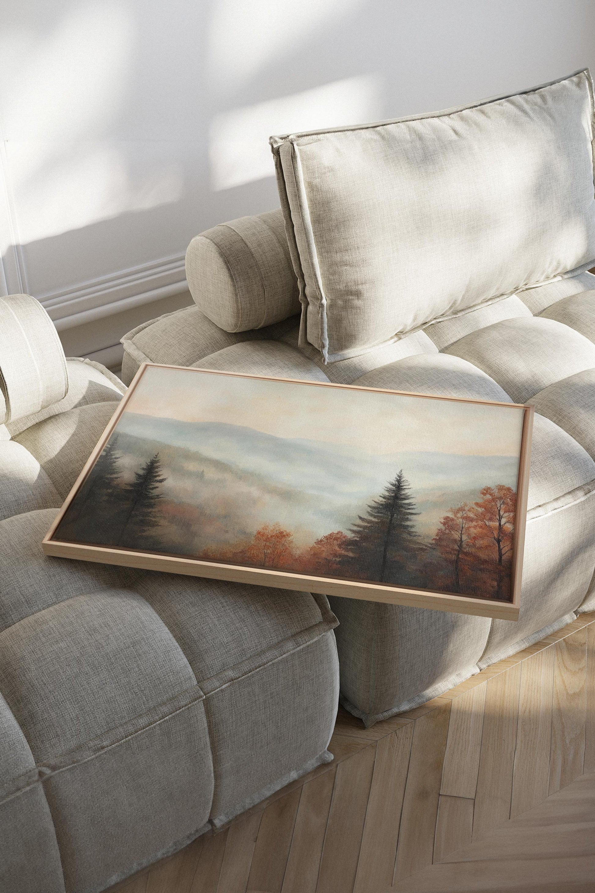 MOUNTAIN MORNING, Stretched Canvas Artwork
