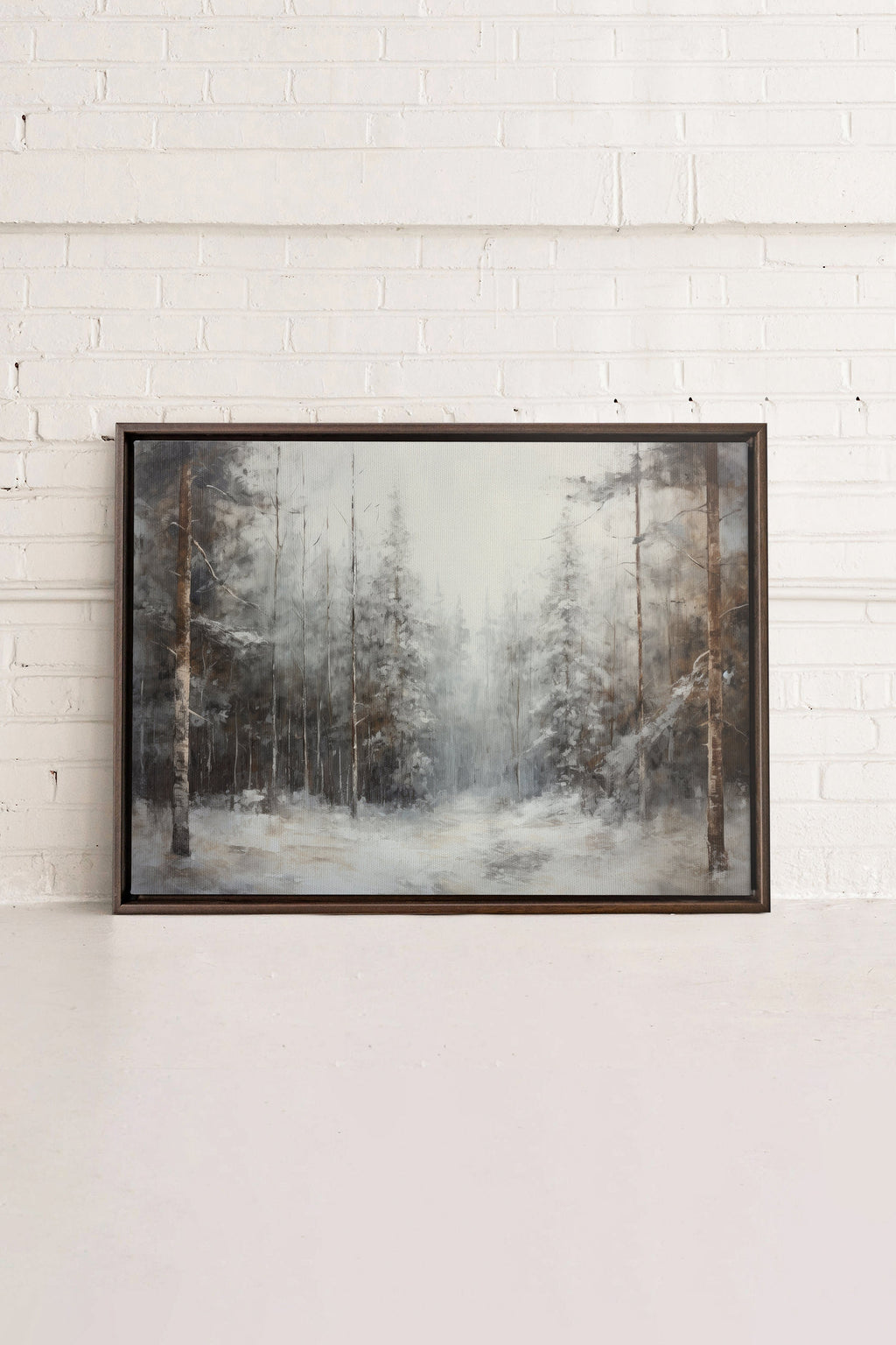 WINTER SHADOWS, Stretched Canvas Artwork