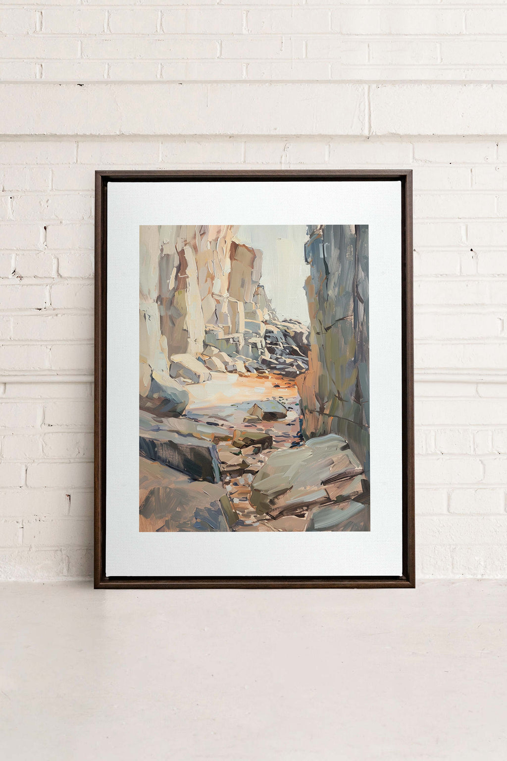 ROCKY PATHWAY, Stretched Canvas Artwork