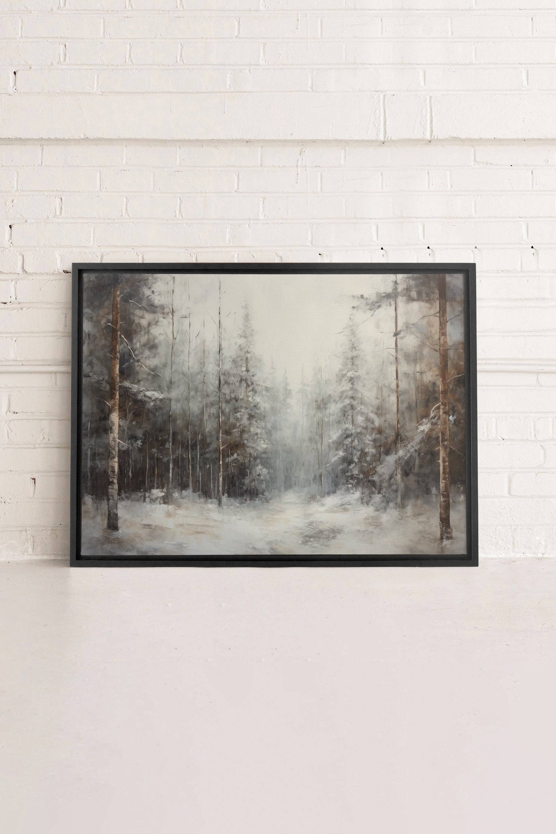 WINTER SHADOWS, Stretched Canvas Artwork