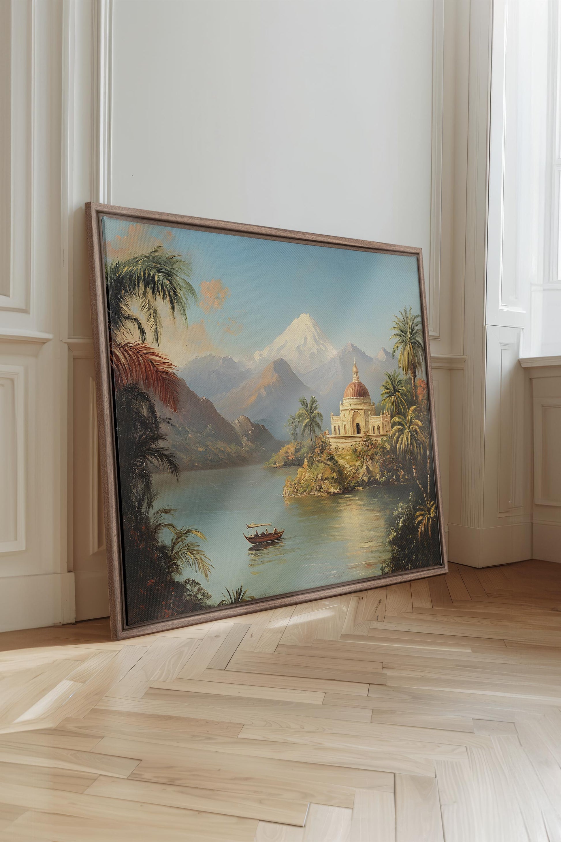 PALACE BY THE LAKE, Stretched Canvas Artwork
