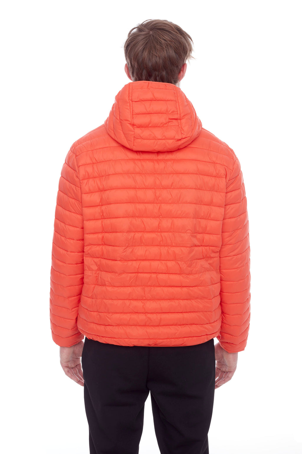 YOHO HOMMES | DOUDOUNE LÉGÈRE ET COMPACTE EN DUVET VÉGAN (RECYCLÉE) POUR HOMMES, MANDARINE