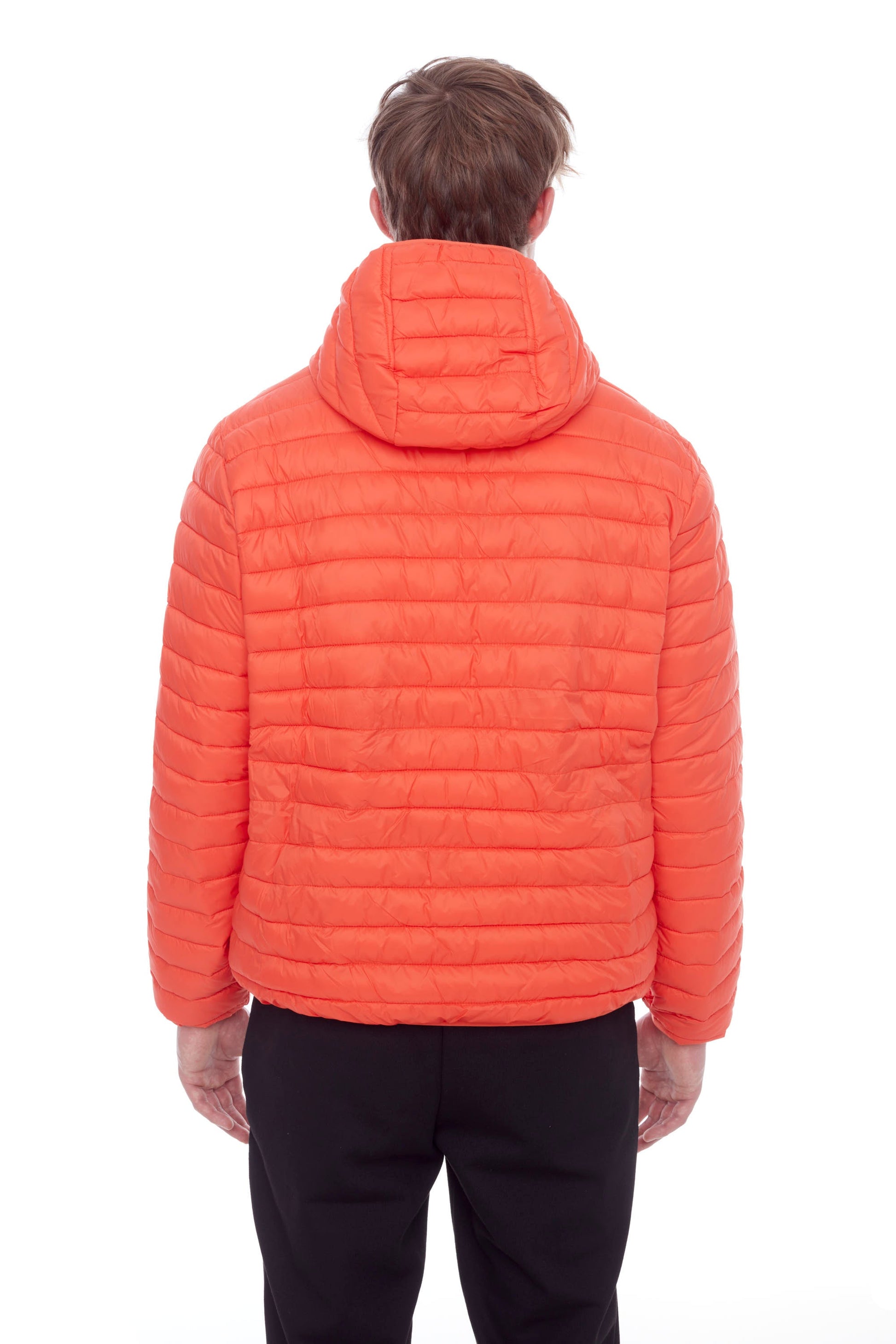 YOHO HOMMES | DOUDOUNE LÉGÈRE ET COMPACTE EN DUVET VÉGAN (RECYCLÉE) POUR HOMMES, MANDARINE