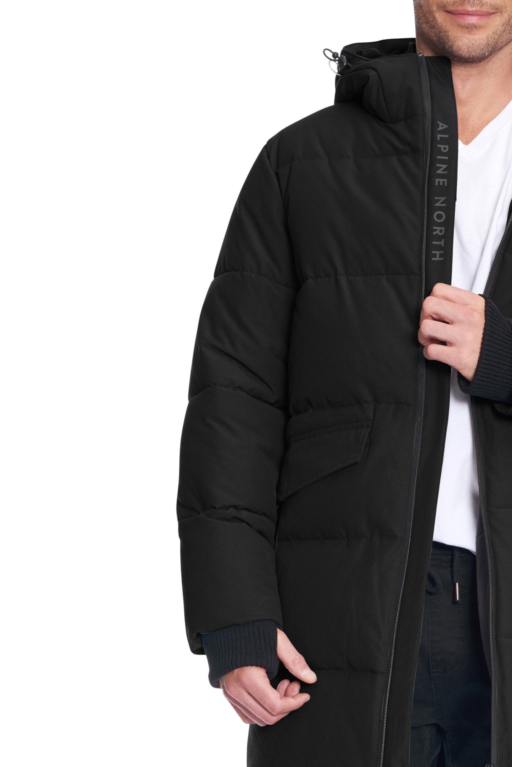 JASPER | DOUDOUNE EN DUVET VÉGAN (RECYCLÉE) POUR HOMME, NOIR