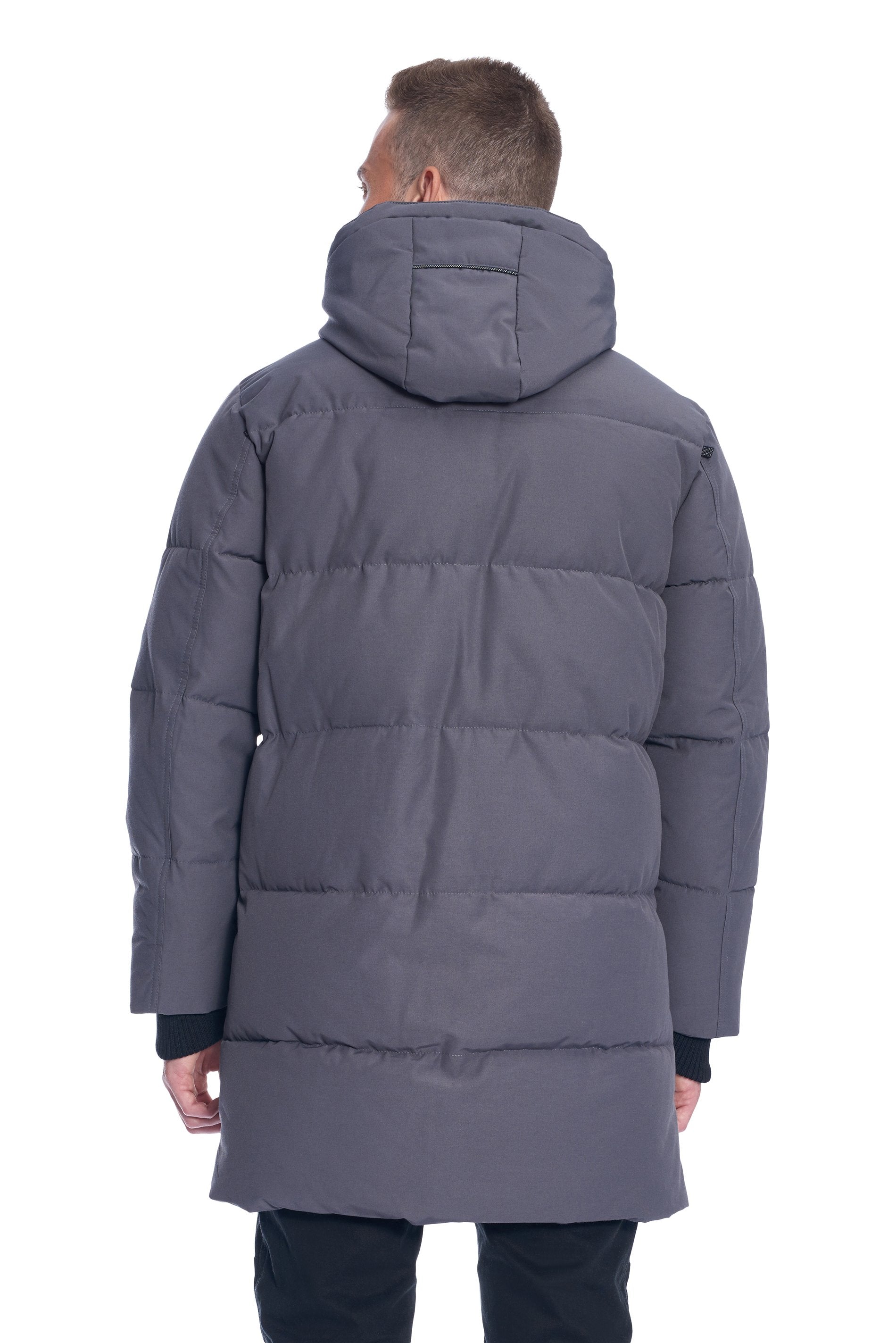 JASPER | DOUDOUNE EN DUVET VÉGAN (RECYCLÉE) POUR HOMME, GRIS FONCÉ