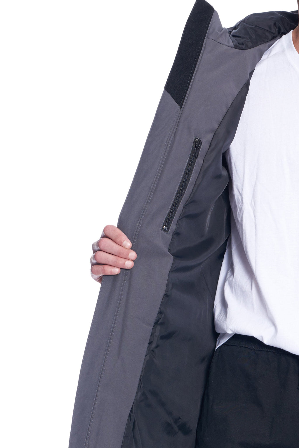 JASPER | DOUDOUNE EN DUVET VÉGAN (RECYCLÉE) POUR HOMME, GRIS FONCÉ