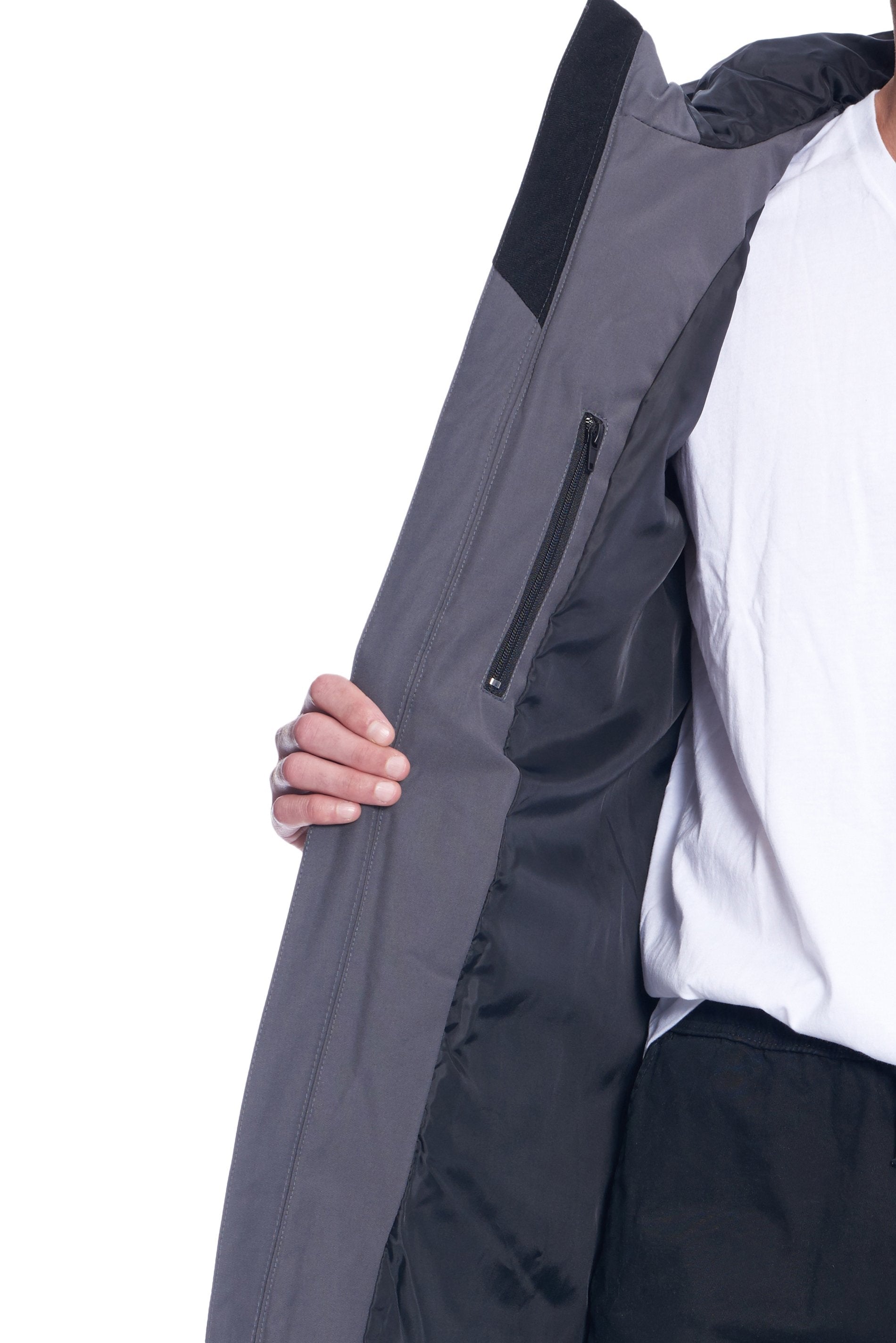 JASPER | DOUDOUNE EN DUVET VÉGAN (RECYCLÉE) POUR HOMME, GRIS FONCÉ