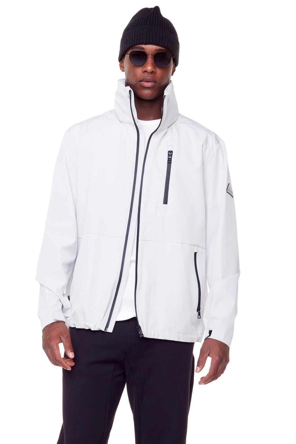 CARMACKS | VESTE DE PLUIE MOYENNE UNISEXE (RECYCLÉE), CIMENT