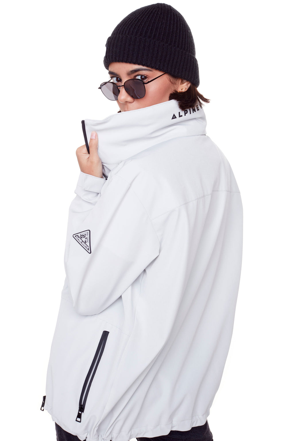 CARMACKS | VESTE DE PLUIE MOYENNE UNISEXE (RECYCLÉE), CIMENT