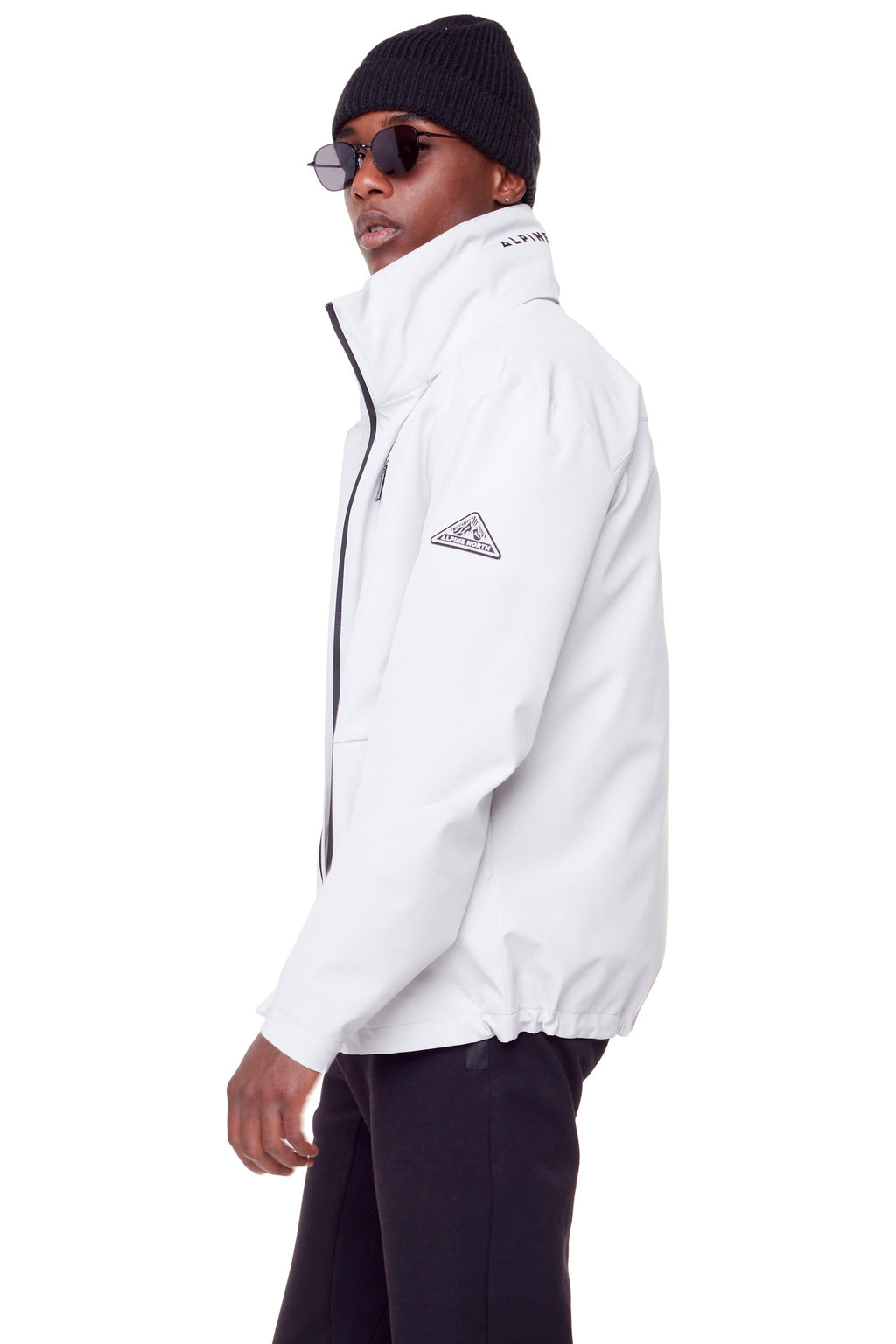 CARMACKS | VESTE DE PLUIE MOYENNE UNISEXE (RECYCLÉE), CIMENT