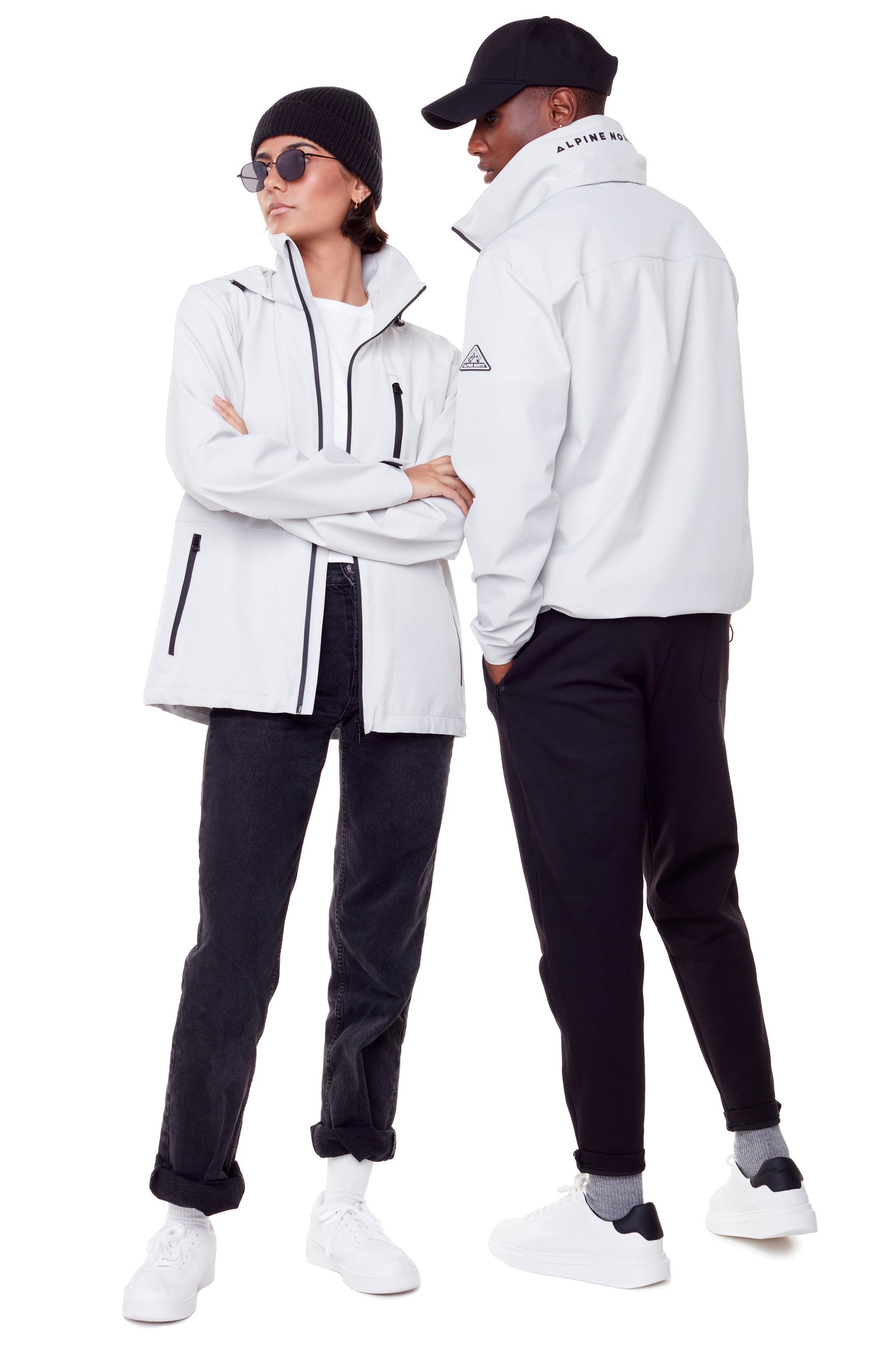 CARMACKS | VESTE DE PLUIE MOYENNE UNISEXE (RECYCLÉE), CIMENT