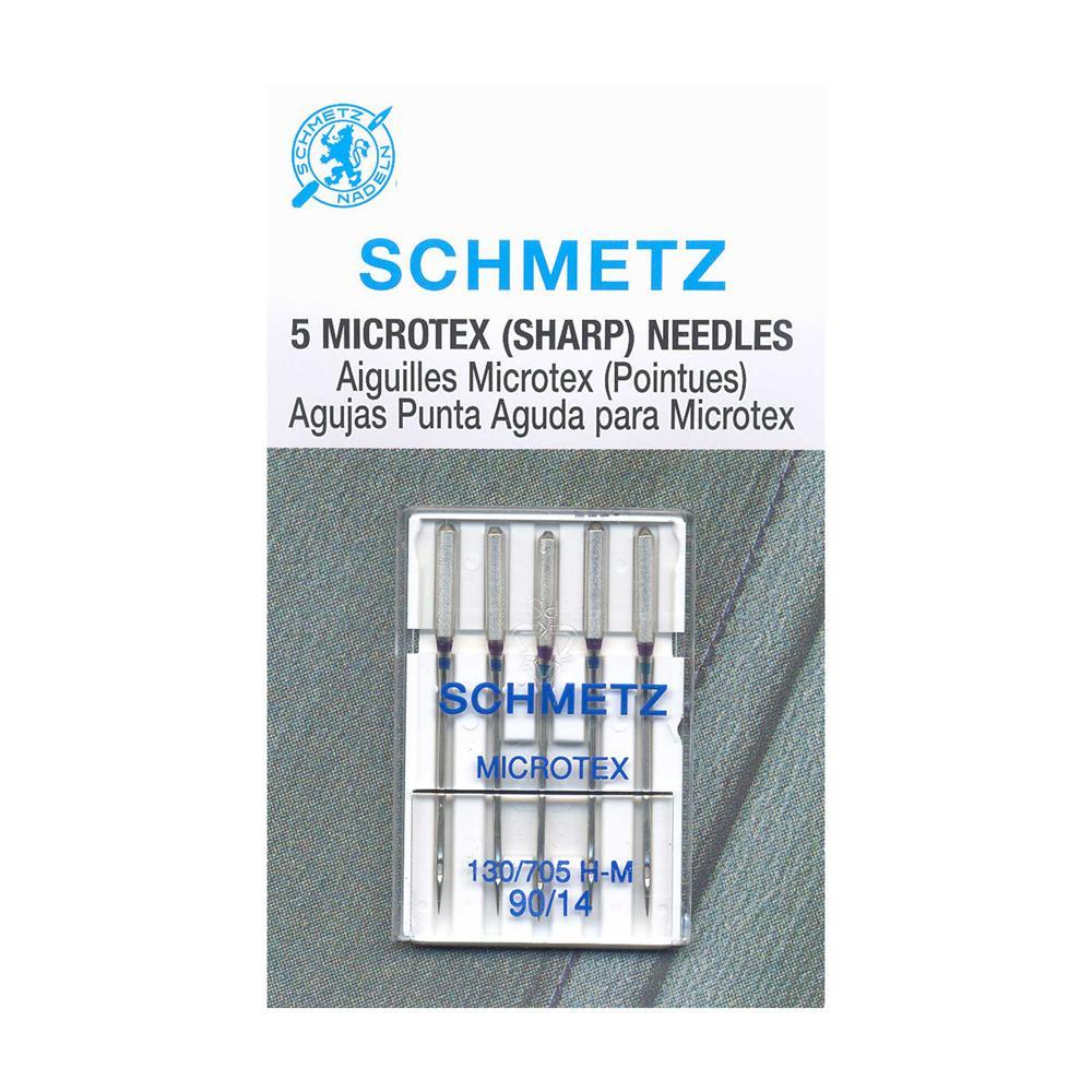 Aiguilles Microtex SCHMETZ #1731 sur carte - 90/14 - 5 pièces