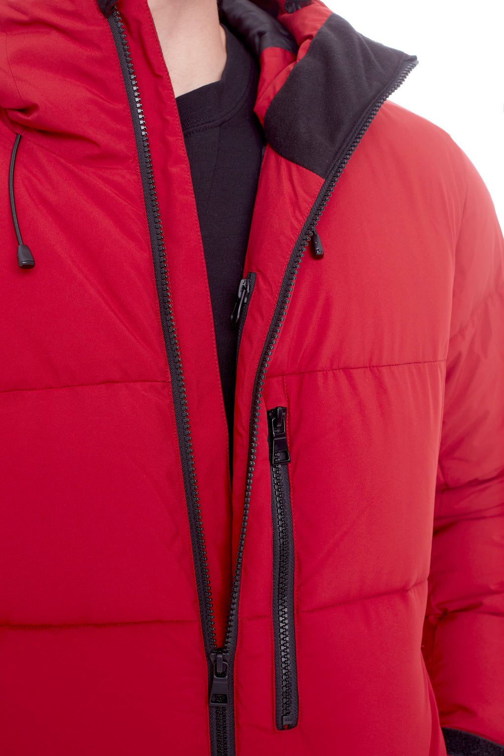 BANFF | DOUDOUNE MATELASSÉE EN DUVET VÉGAN (RECYCLÉE) DE POIDS MOYEN POUR HOMMES, ROUGE FONCÉ