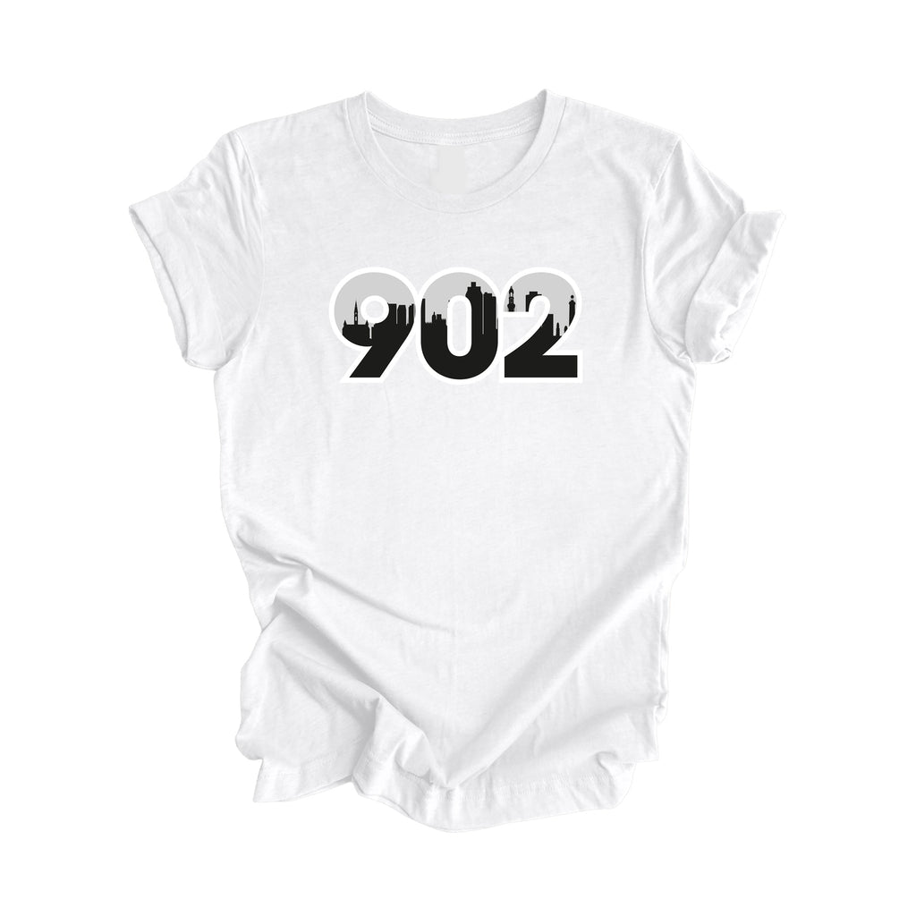 902 Halifax Nova Scotia Prince Edward Island Canada Area Code City Skyline Gift - Unisex T-Shirt - Inspired X