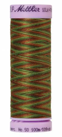 Fil de coton panaché Mettler Silk-Finish 50wt 109yd/100M Forest Land