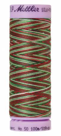 Fil de coton panaché Mettler Silk-Finish 50wt 109yd/100M Seasons Greetings