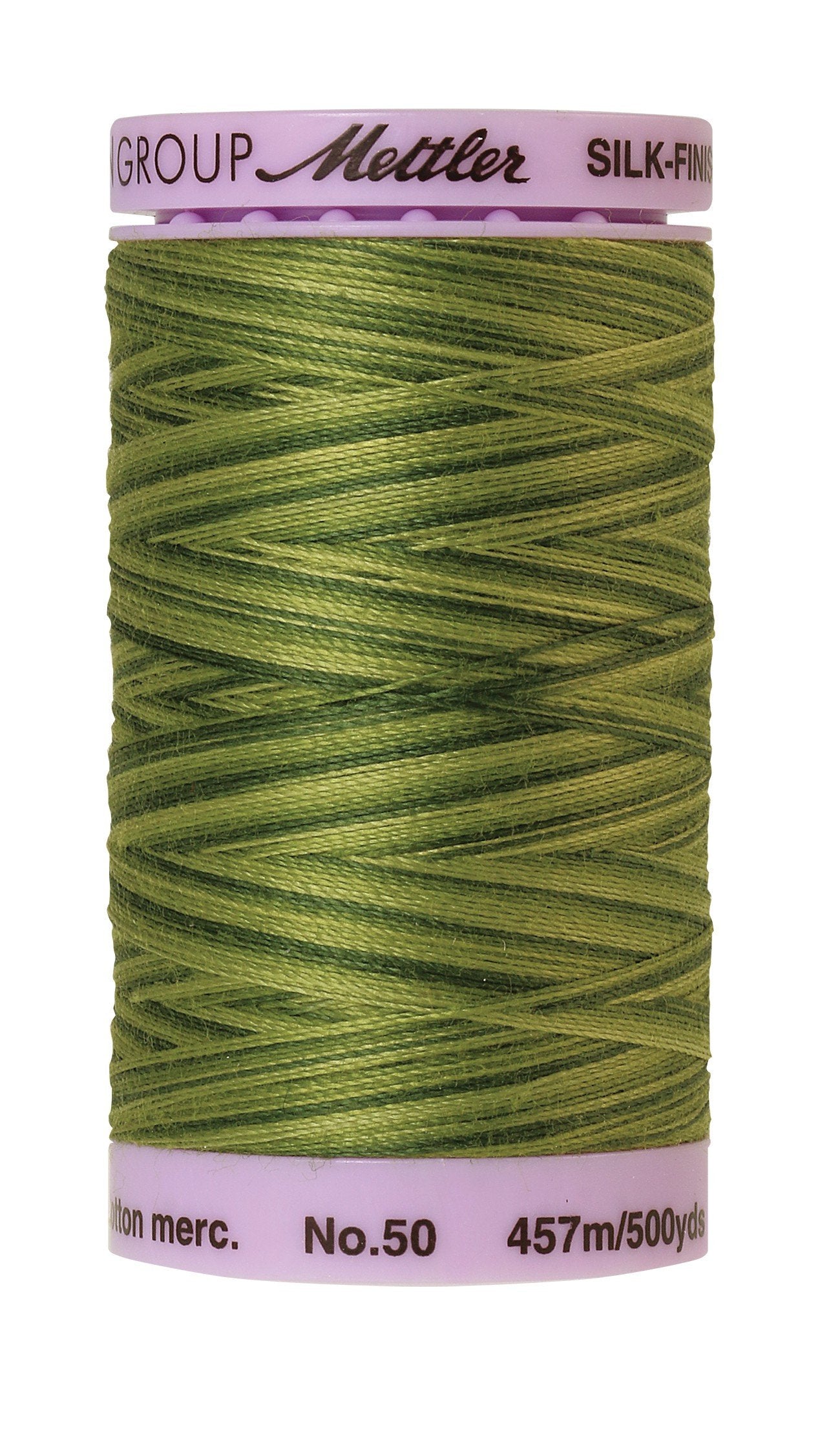 Fil de coton panaché Mettler Silk-Finish 50wt 500yd/457M Fougères